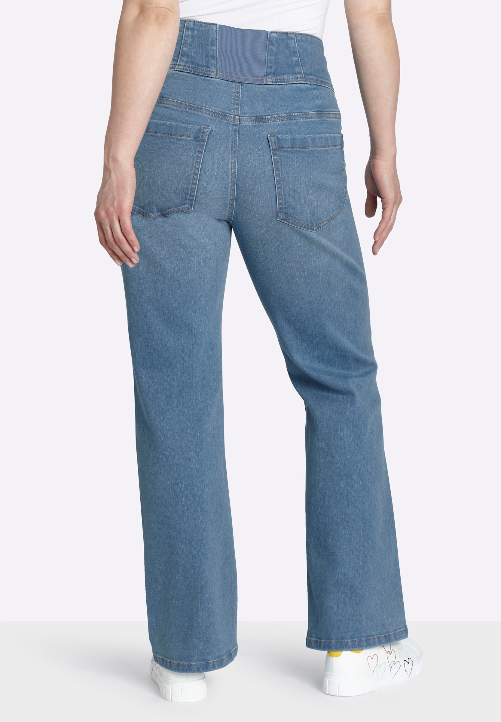 Sheego Skinny-fit-Jeans »Jeans High-waist-Jeans mit Stretcheinsatz am Bund«