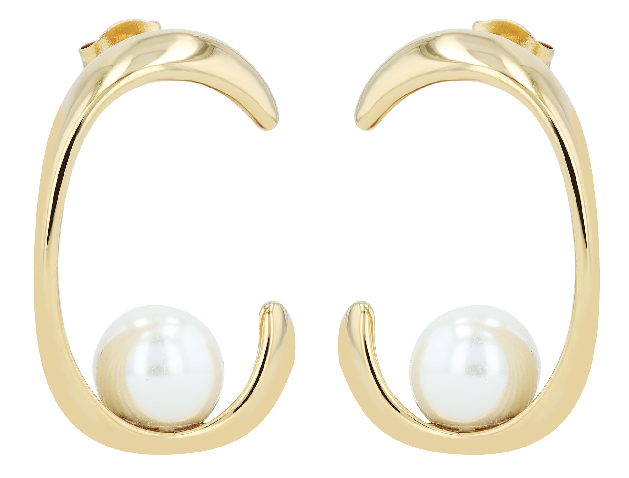 Adelia´s Paar Ohrhänger »Damen Ohrringe aus Edelstahl mit Perle«