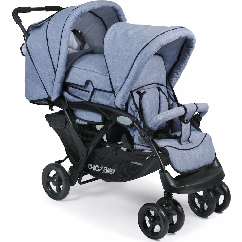 CHIC4BABY Geschwisterwagen »Duo, hellblau«