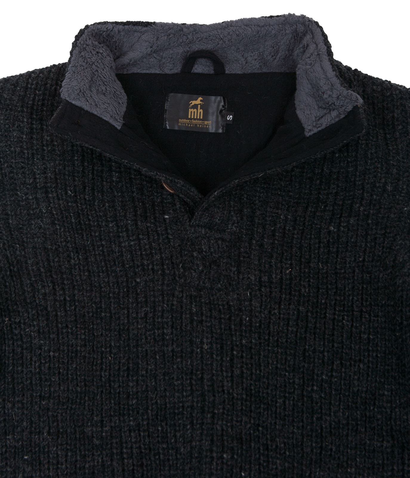 DEPROC Active Strickfleecejacke »Wollpullover mit Fleece ELKFORD MEN«