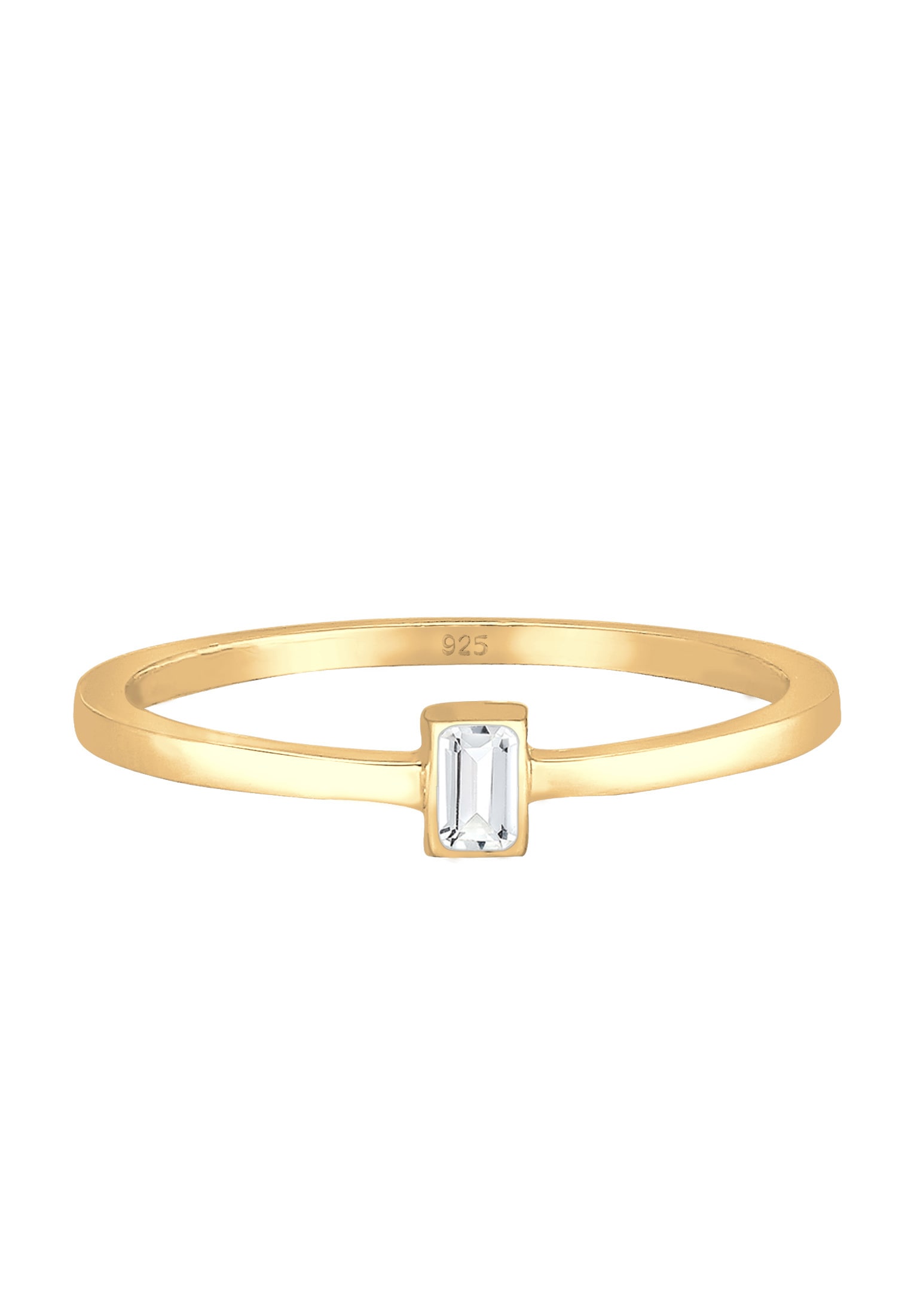 Elli Premium Verlobungsring »Ring Topas Weiß 925 Sterling Silber«