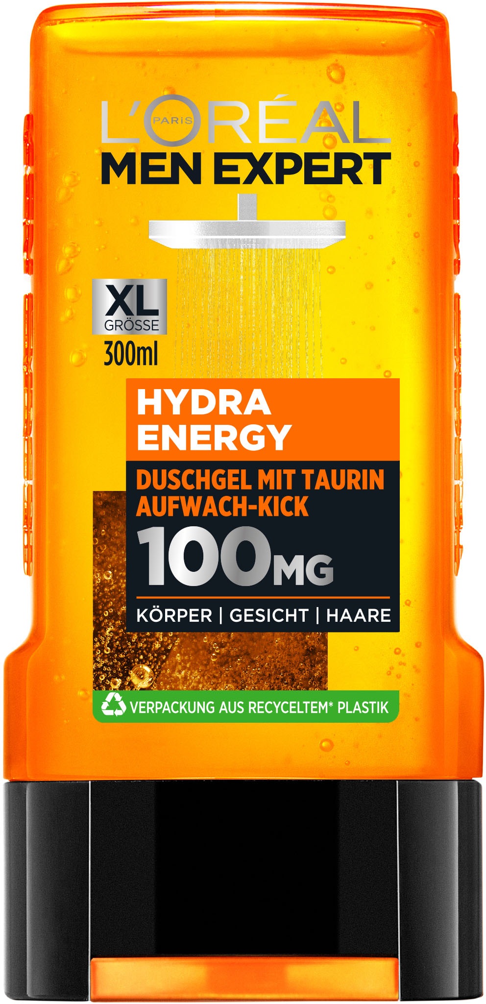 L'ORÉAL PARIS MEN EXPERT Duschgel »Hydra Energy Taurin«, (Packung, 6 tlg.)
