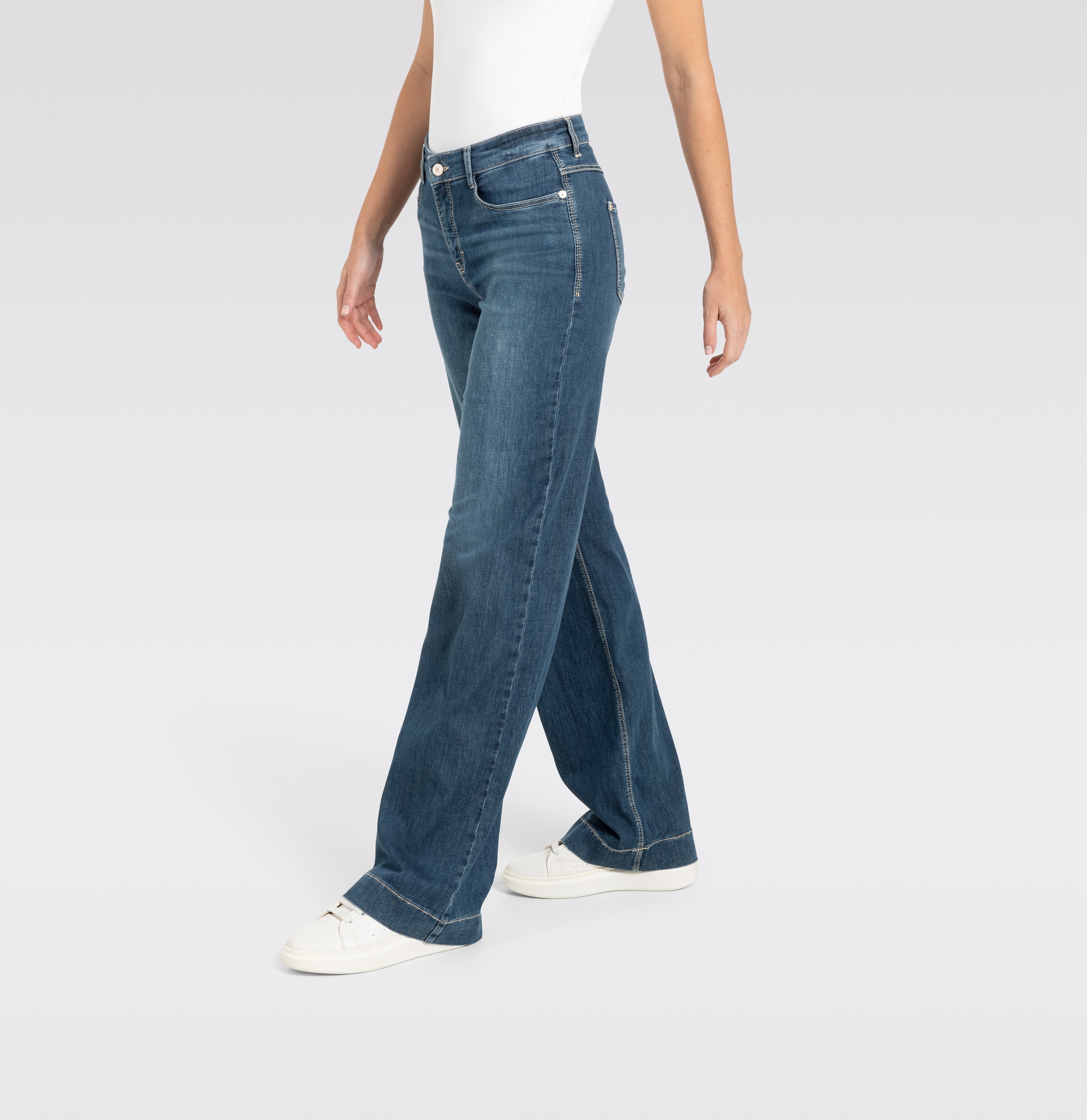 MAC Weite Jeans »DREAM WIDE«, mit weitem Bein-Stretch