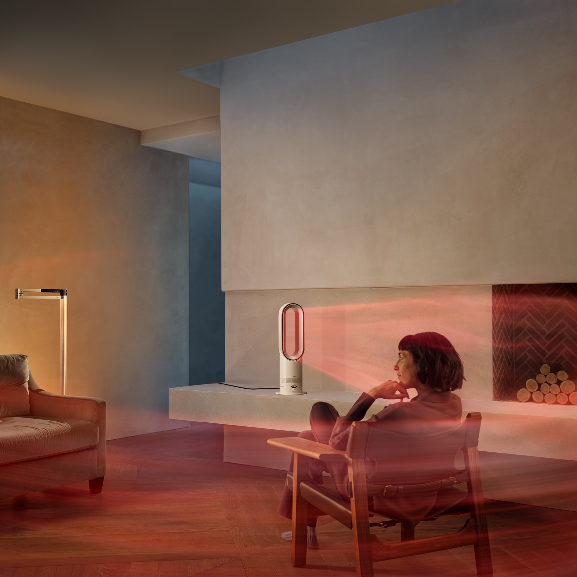 DYSON Standventilator »AM15 Hot&Cool HF1,  2 in 1 Ventilator & Heizlüfter für jede Jahreszeit« Air Multiplier, Sleep-Timer, 10 Einstellungen, App-Anbindung