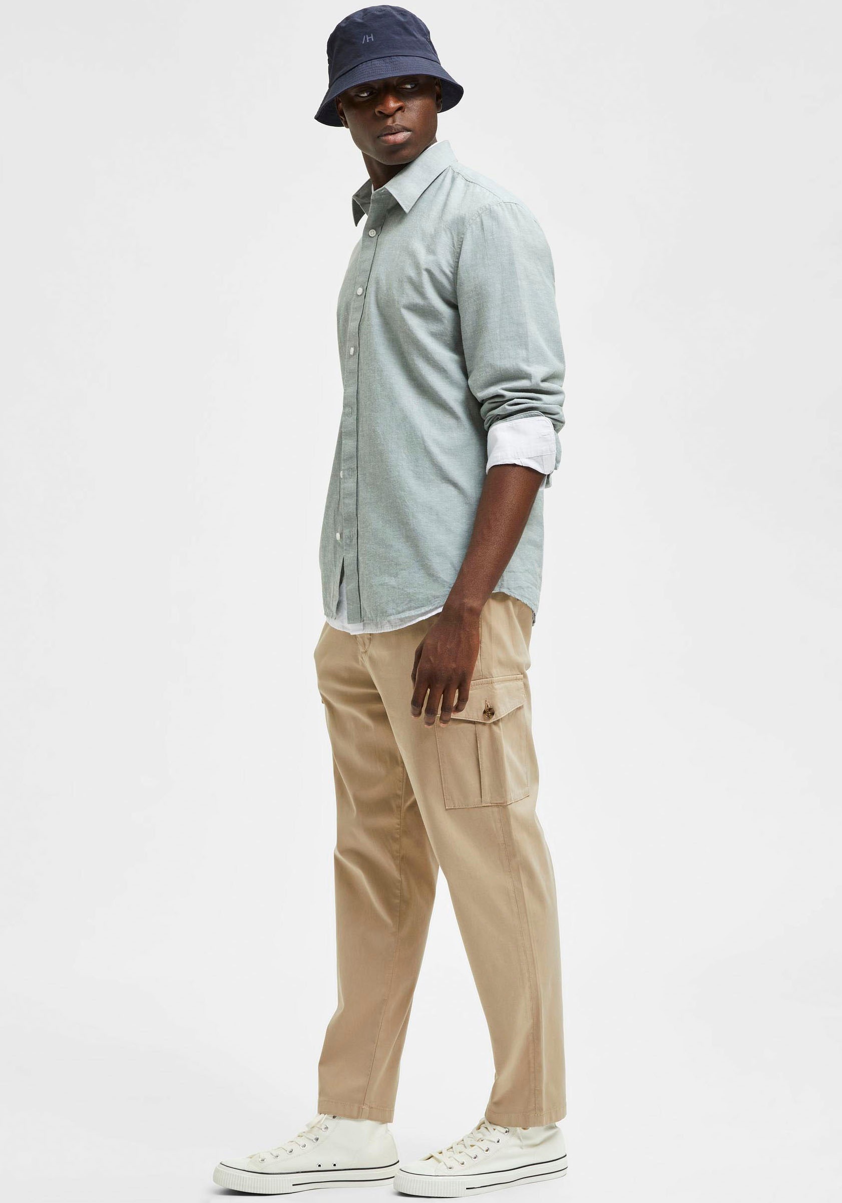 SELECTED HOMME Cargohose »SLHSLIMTAPERED-WICK 172 CARGO W NOOS«