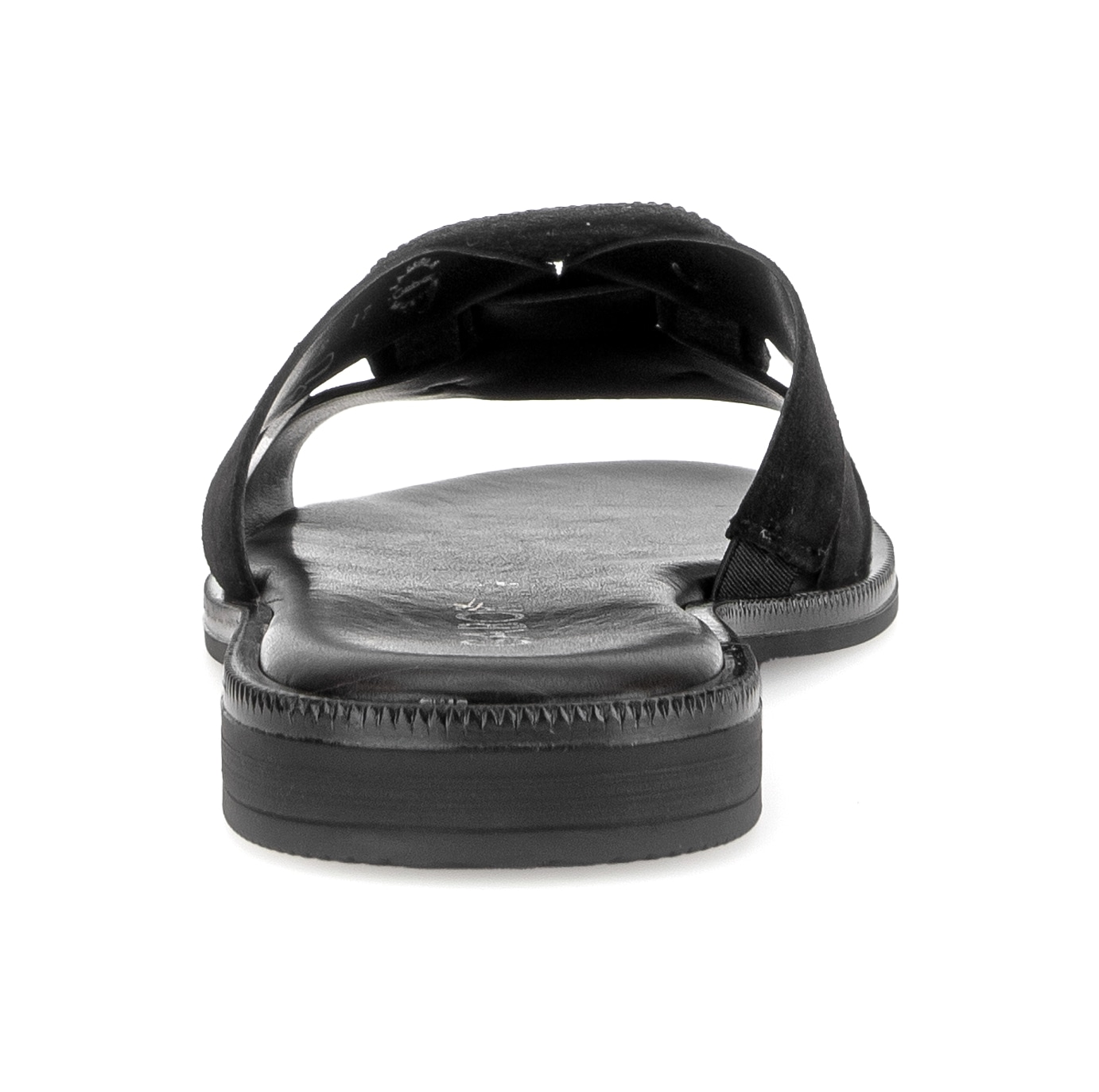 Gabor Pantolette  Blockabsatz, Sommerschuh, Schlupfschuh, Zierspange mit Schmucksteinen