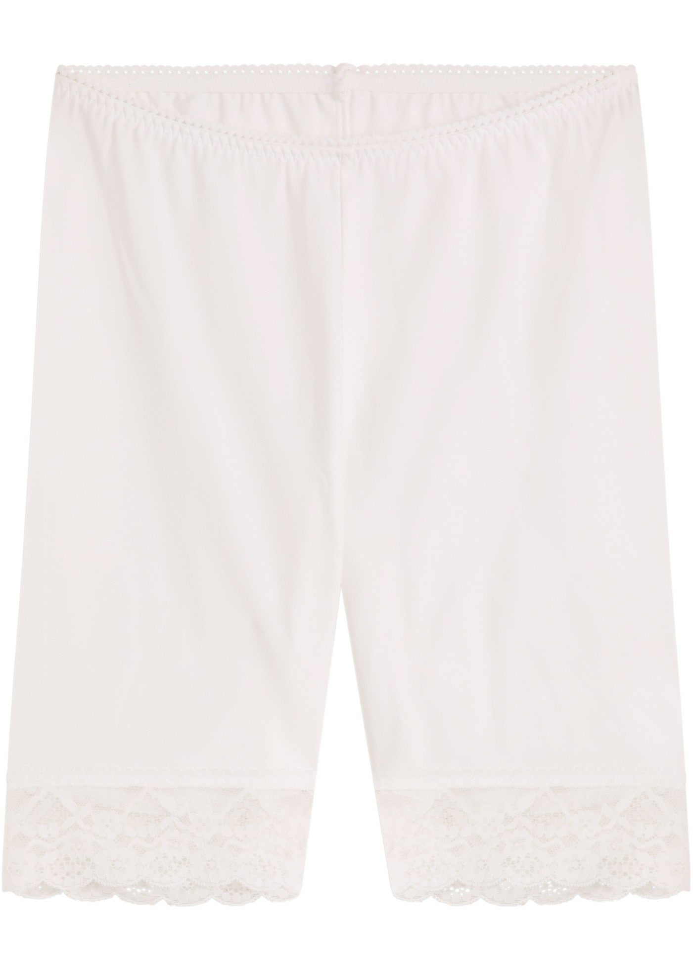 bonprix Feinstrumpfleggings in Radler-Länge, mit Spitzenkante