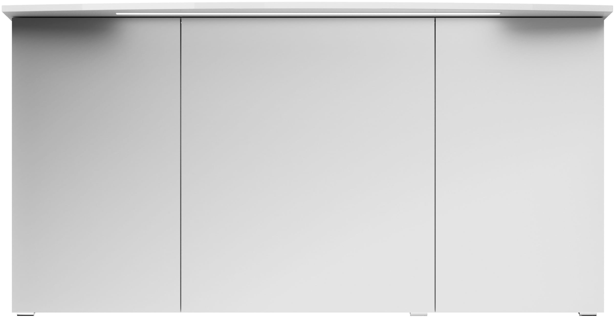 Saphir Badmöbel-Set »Serie 4010 2-teilig Keramik-Waschtisch mit LED-Spiegelschrank«, (Set), Badezimmer Set 144 cm breit, inkl. Türdämpfer, 5 Türen, 2 Schubladen
