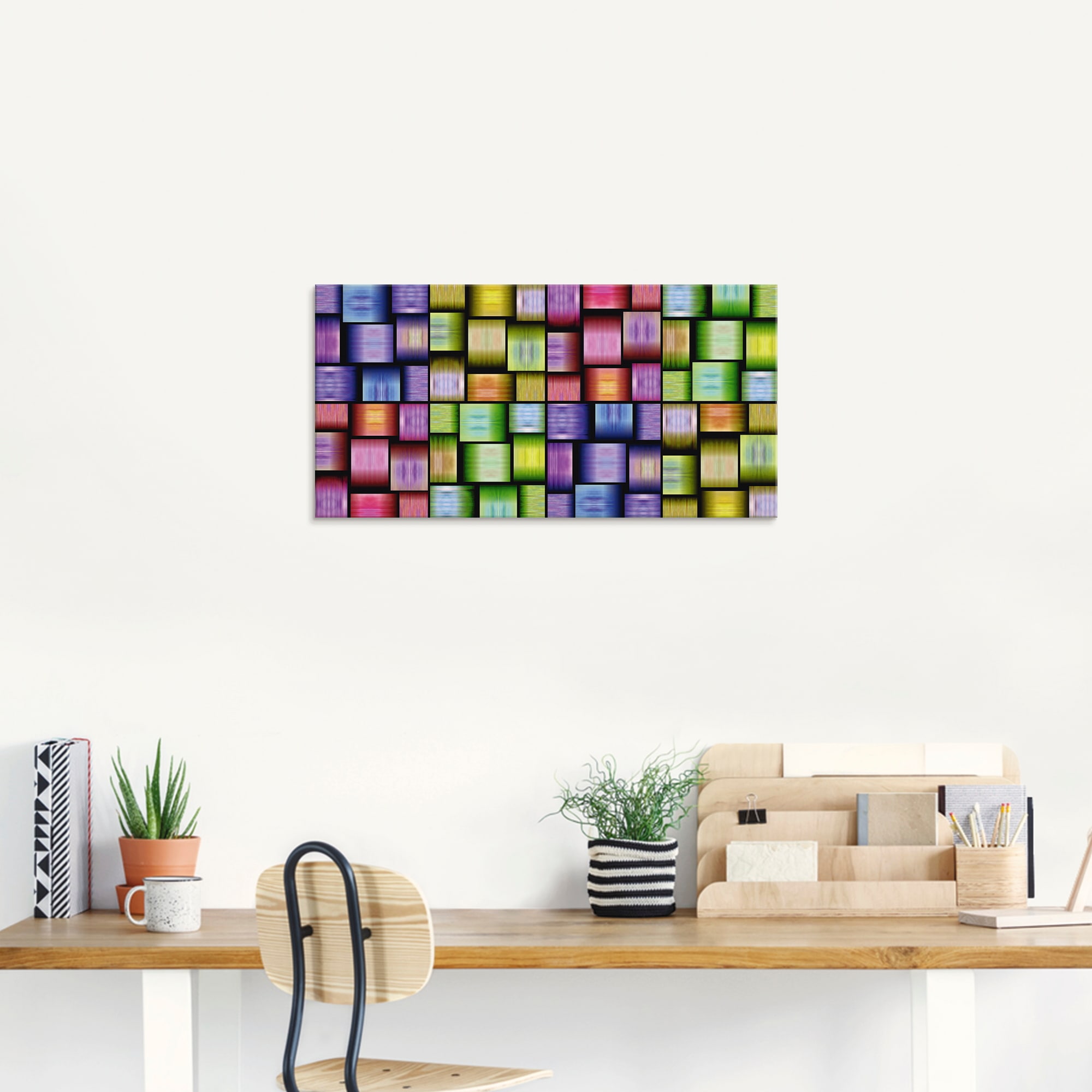 Artland Glasbild »Bunte Muster«, Muster, (1 St.), in verschiedenen Größen