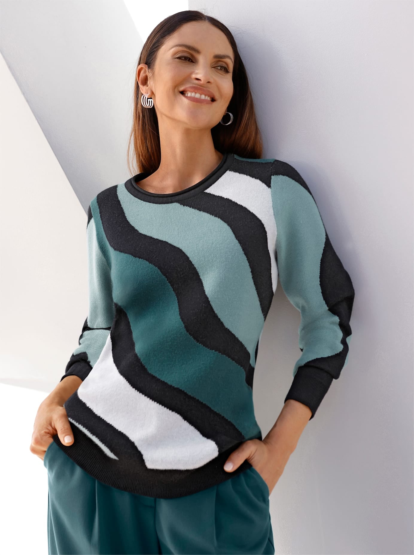 Inspirationen Jacquardpullover »Pullover«