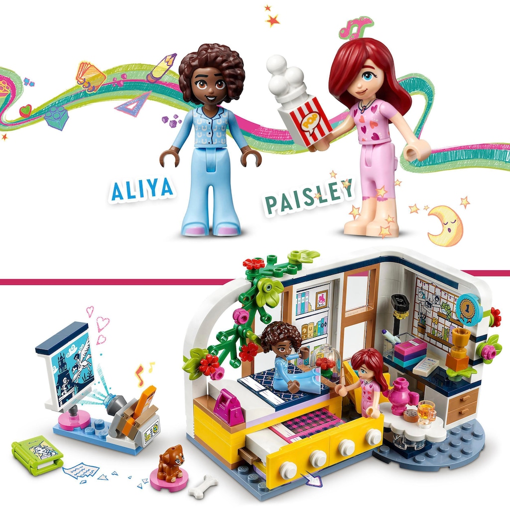 LEGO® Konstruktionsspielsteine »Aliyas Zimmer (41740), LEGO® Friends«, (209 St.)