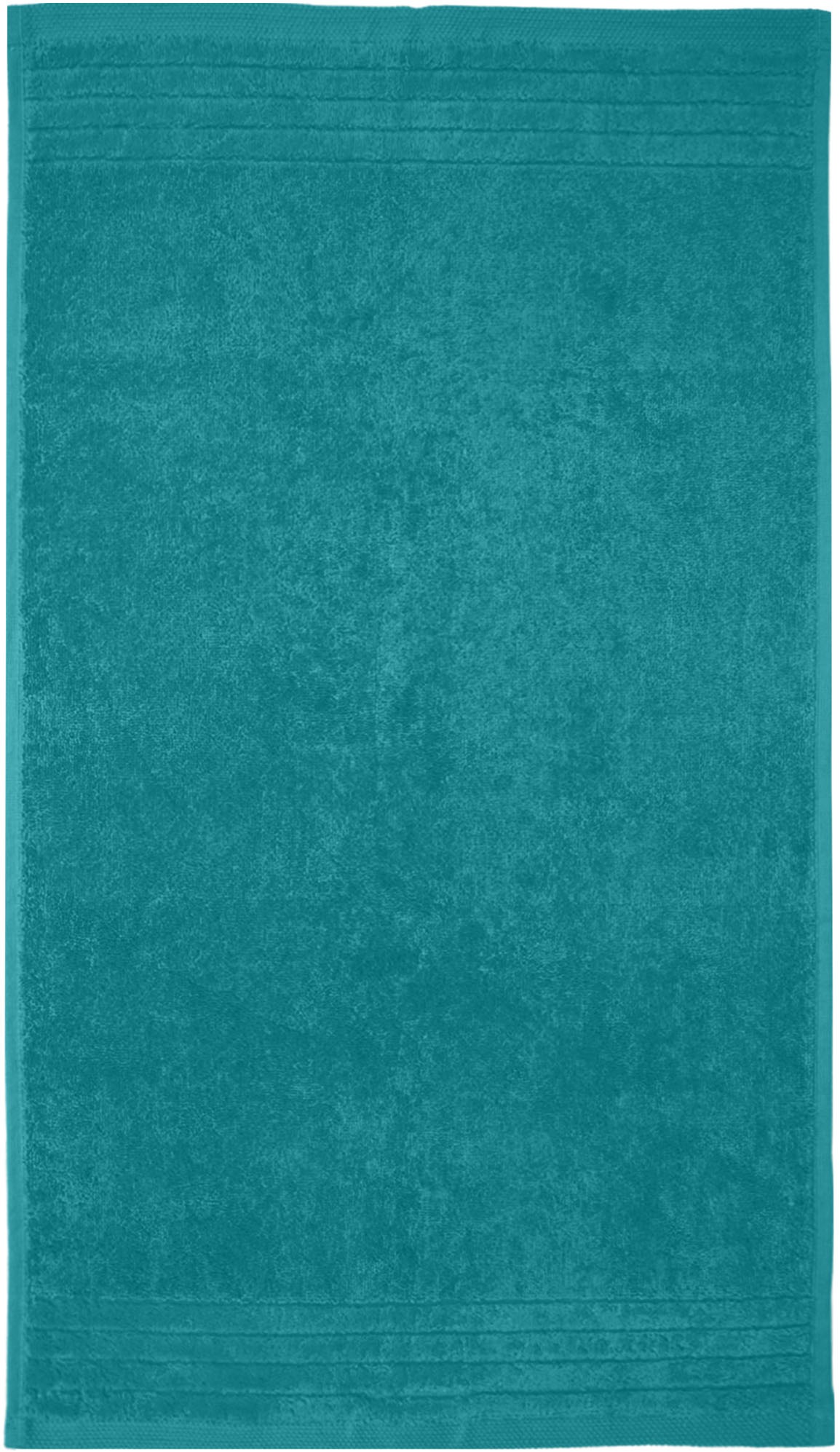 my home Handtücher »Sanremo Premium, Premium Handtücher, 600 gr/m², 40x70cm«, (Set, 6 St., 6x 40x70cm), mit Bordüre, einfarbig, flauschig und weich, Händehandtücher
