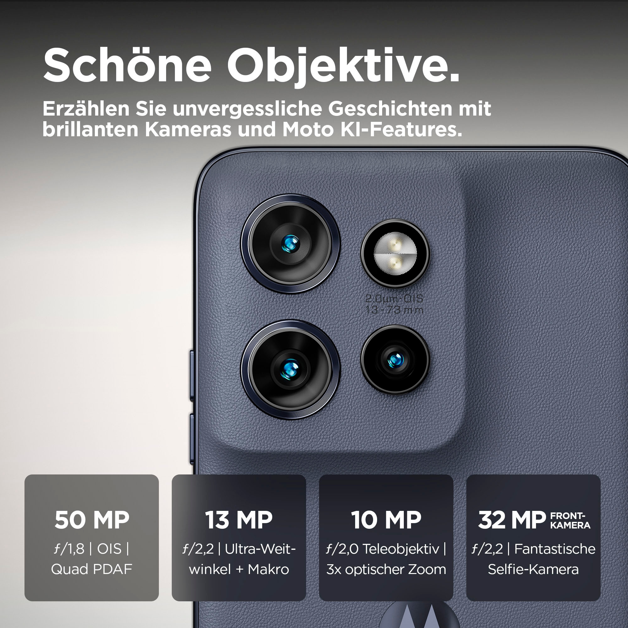 Motorola Smartphone »edge50 Neo 512 GB«, Grisaille