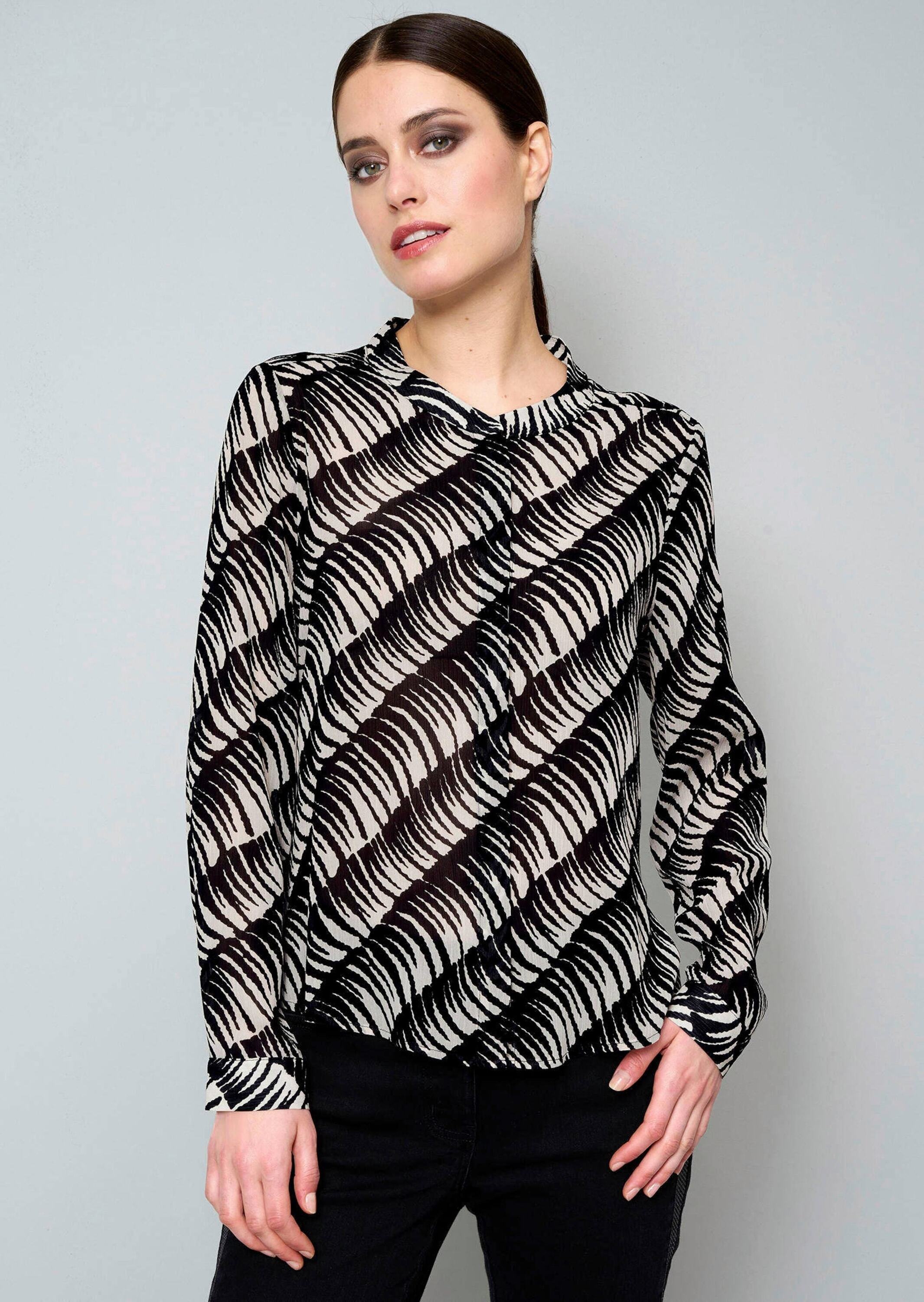 Alba Moda Hemdbluse »Bluse Bluse in transparenter Qualität«