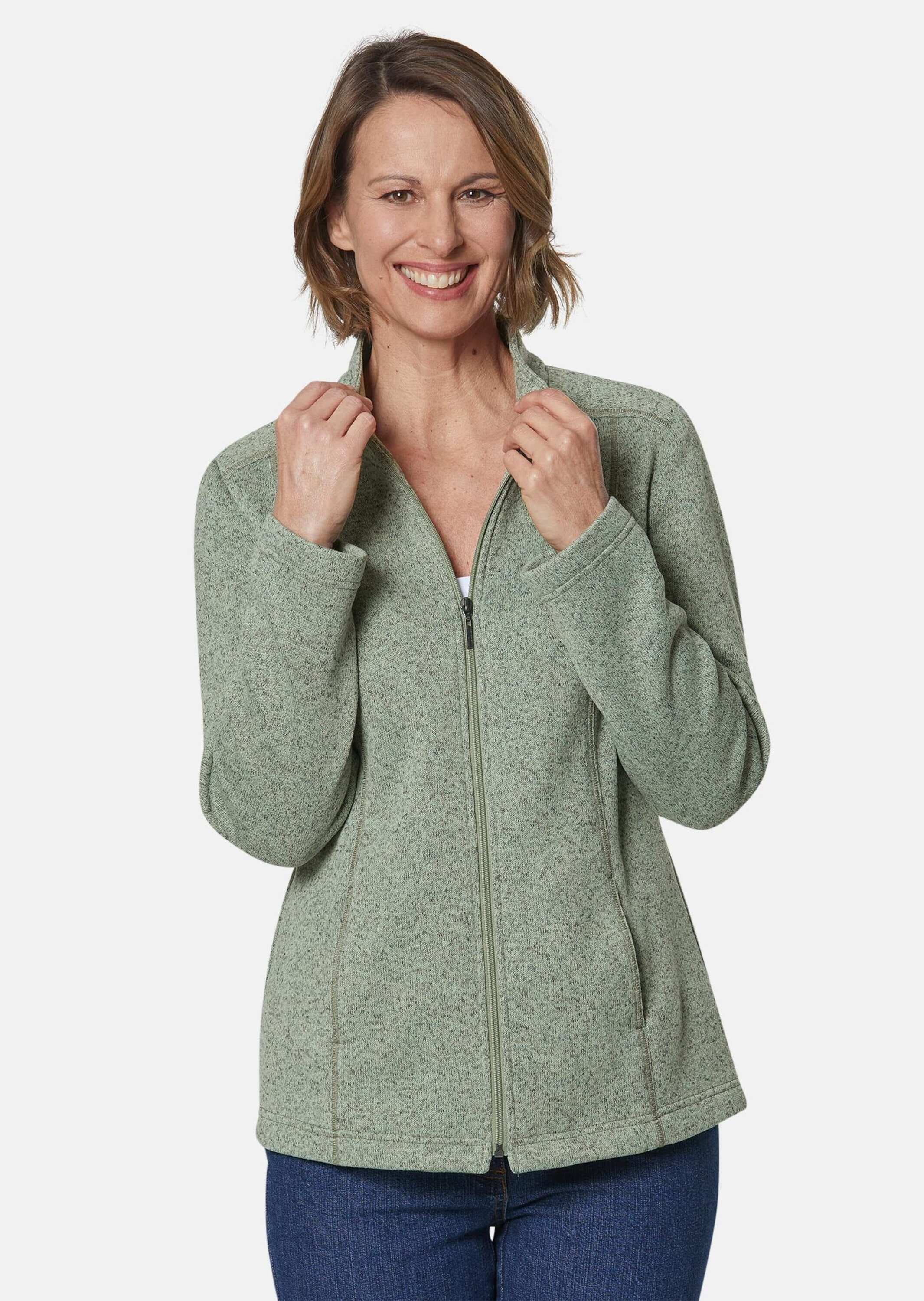 GOLDNER Fleecejacke »Strick-Fleecejacke Kuschelweiche Strickfleece-Jacke«