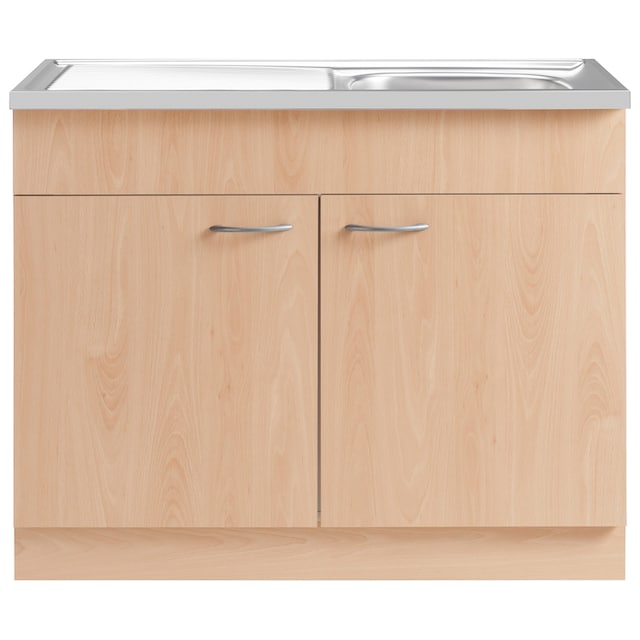 wiho Küchen Spülenschrank »Kiel«, 100 cm breit mit Auflagespüle kaufen bei  OTTO