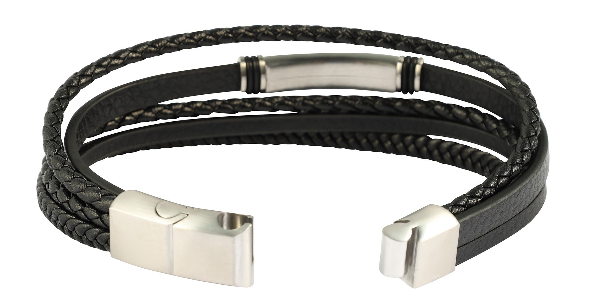 Adelia´s Lederarmband »Herren Armband ¿ Lederarmband aus Leder 19 cm«