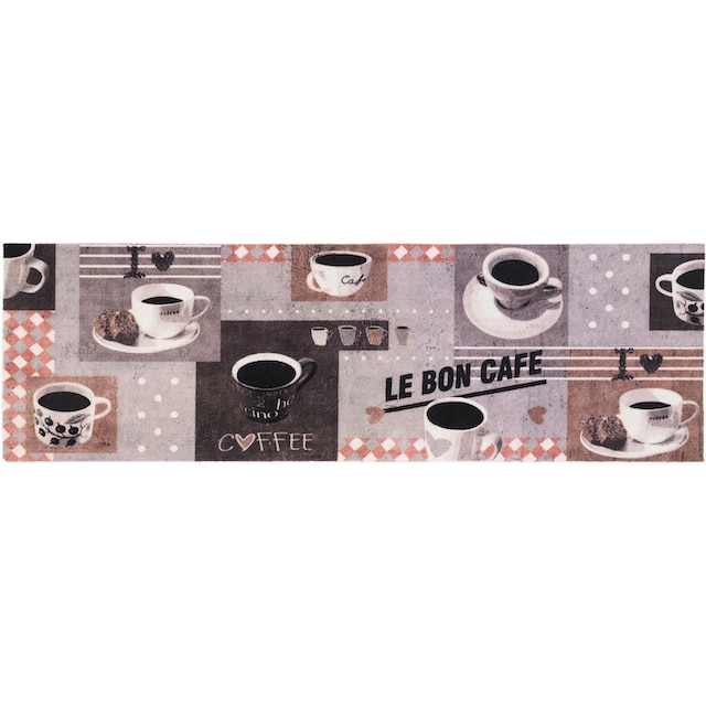 Textil Primaflor-Ideen & Schriftzug waschbar, OTTO CAFE«, »BON rutschhemmend, Küchenläufer in Kaffee, bei Motiv Küche rechteckig, online mit