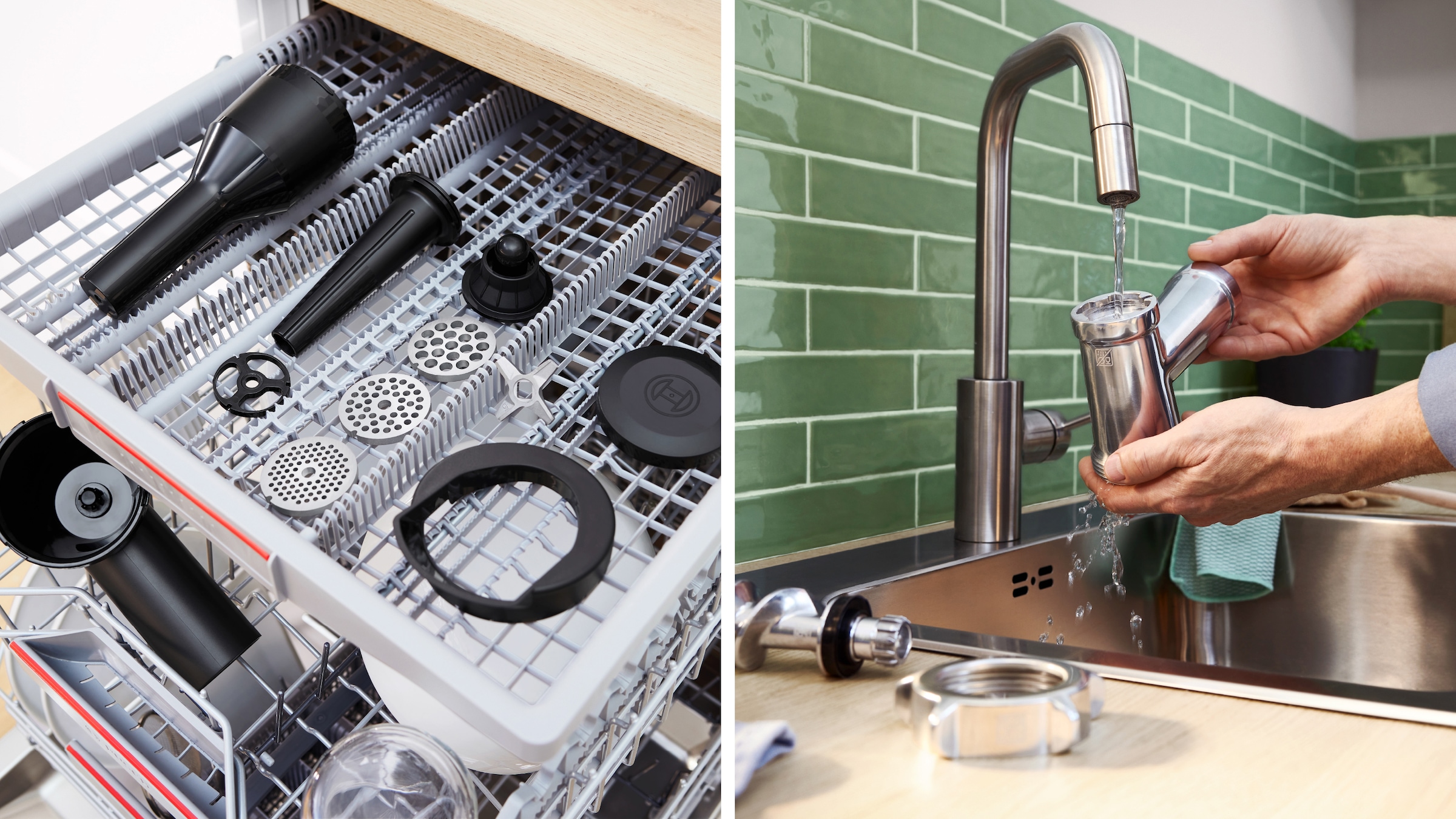 BOSCH Fleischwolf »Serie 4 MFWS420W, 1900 W Blockierlei., 2 Flügel-Messer, 2 Stufen, weiß«, 500 W, Metallkupplung, Wurststopfer, 10 J Motorgarantie, Rücklauffunktion