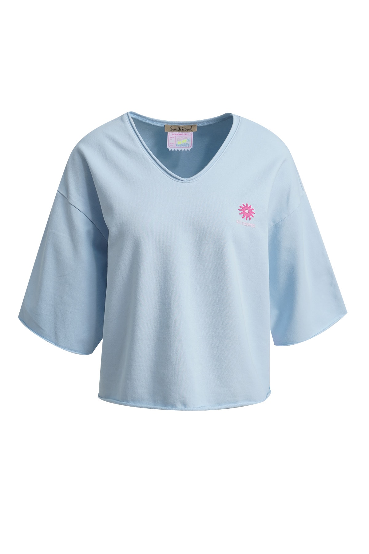 Smith & Soul Sweatshirt , Boxy Fit mit kurzen Ärmeln
