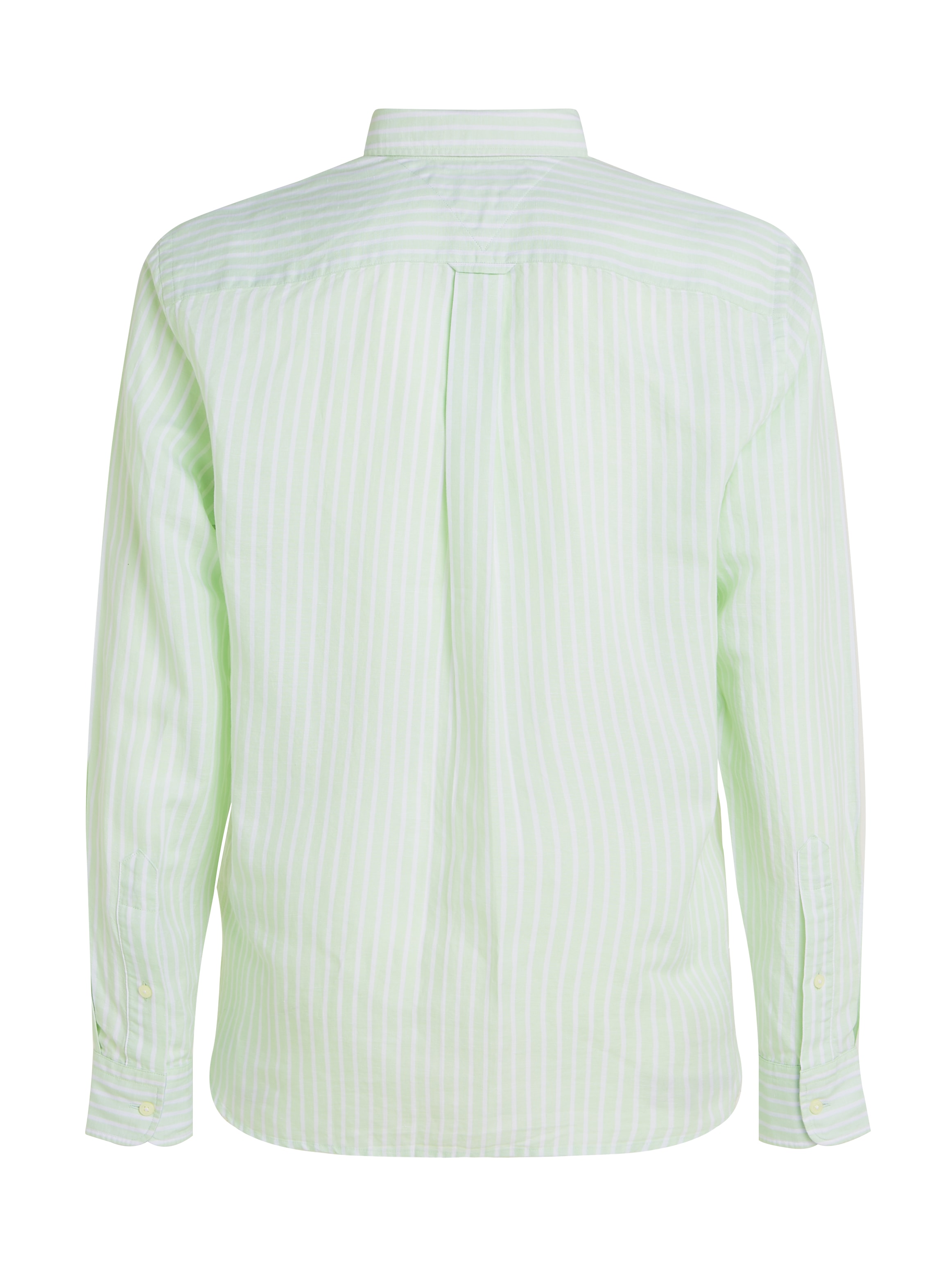 Tommy Hilfiger Langarmhemd »LINEN BLEND BOLD STRIPE«, mit feinen Streifen