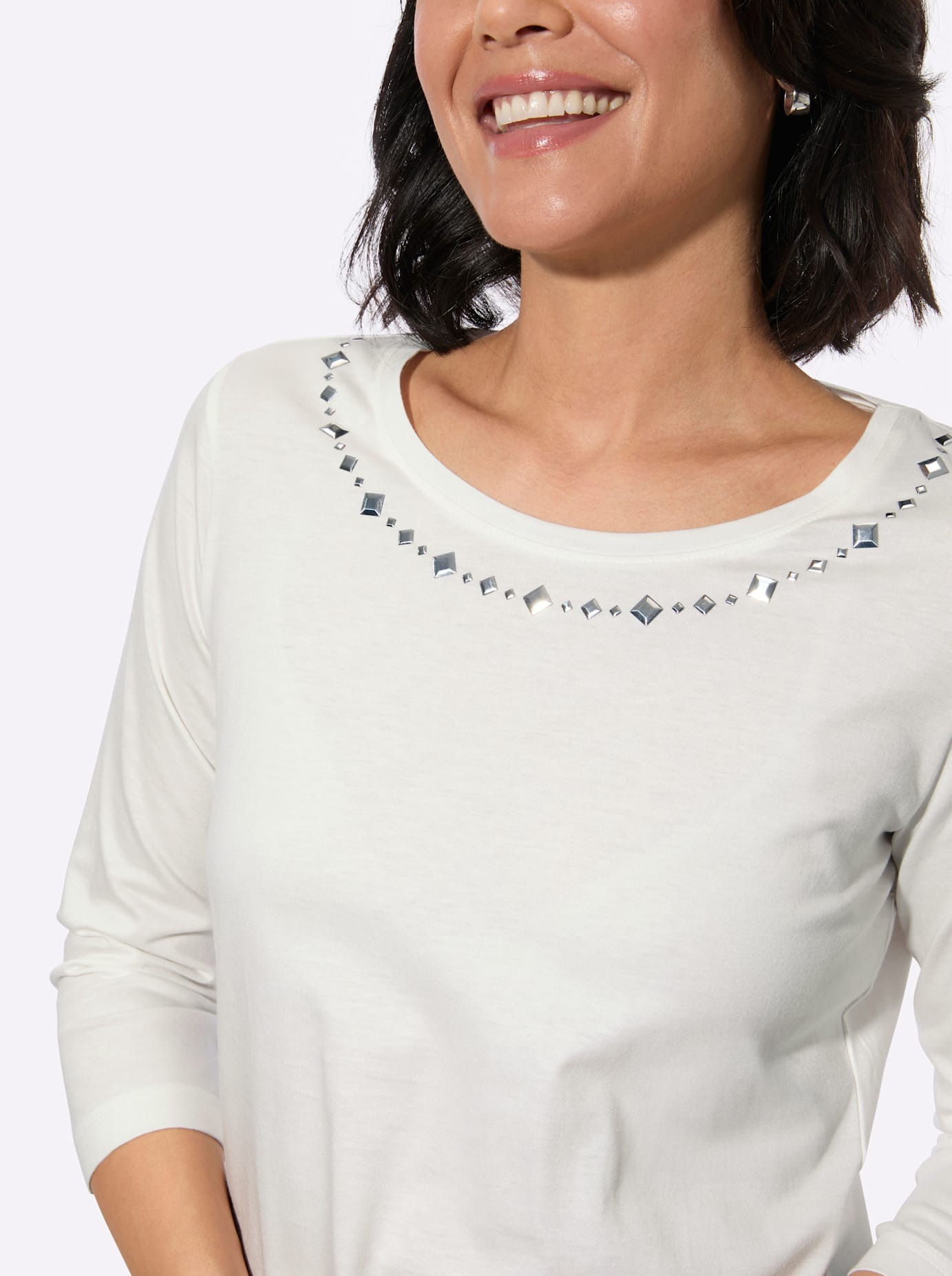 Casual Looks 3/4-Arm-Shirt »Rundhals-Shirt« 1