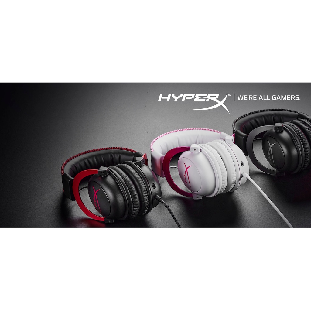 HyperX Gaming-Headset »Cloud II«, Rauschunterdrückung-Mikrofon abnehmbar