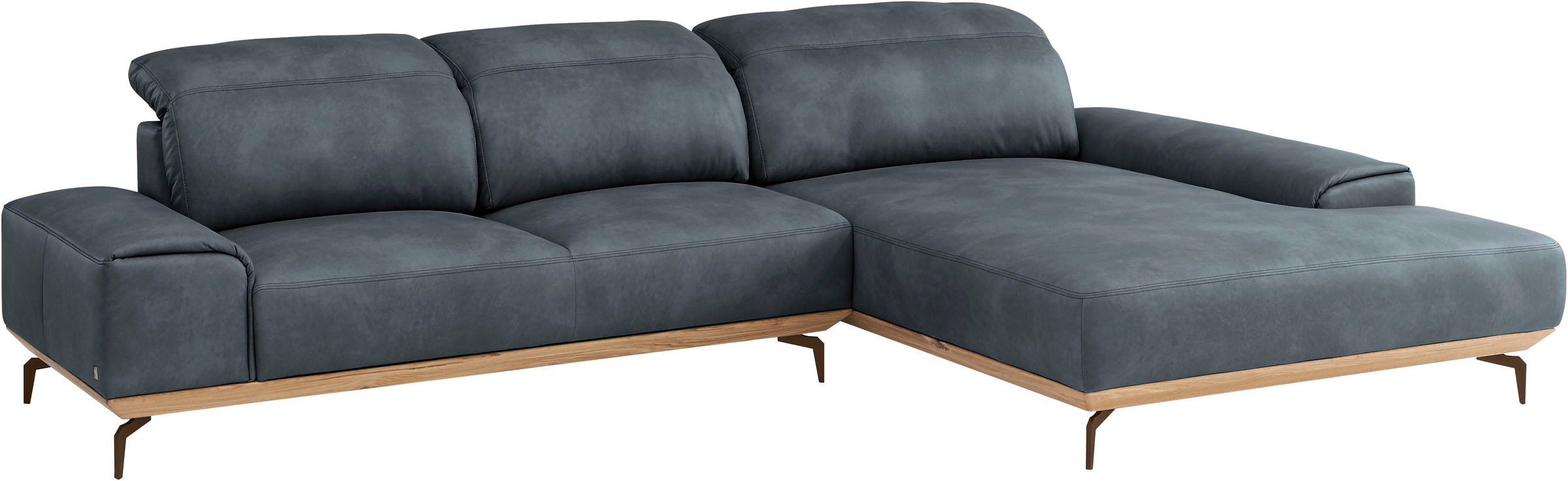 Musterring Wohnlandschaft »MR 2490«, Bronze-Fuß Sitzhöhe 46cm, wahlweise mit Funktionen, Maße 342 x 207 cm