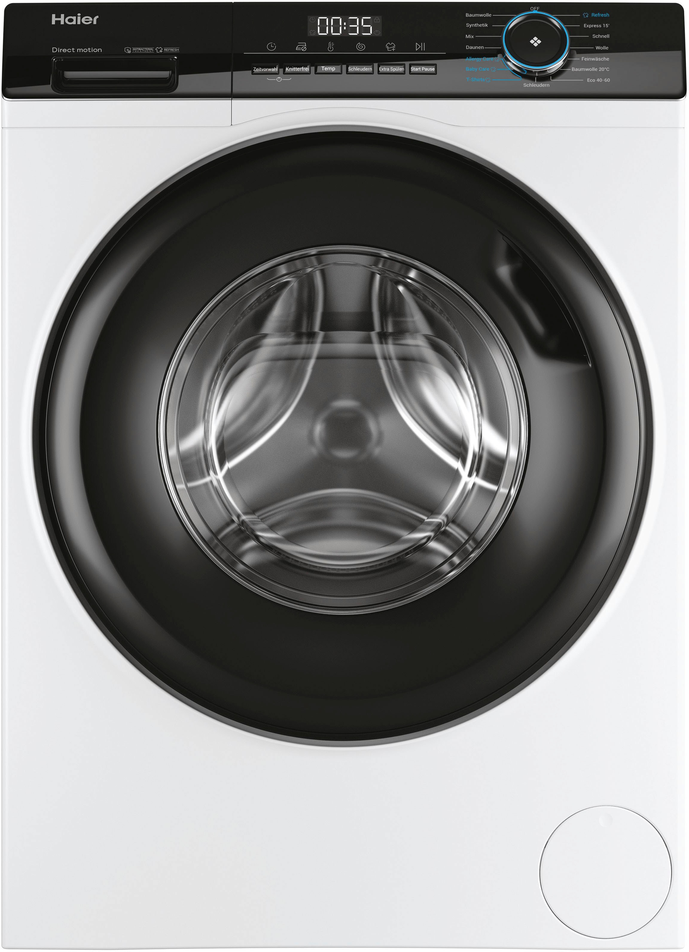 Haier Waschmaschine »HW90-B14939«, 9 kg, 1400 U/min, 9 kg, 1400 U/min, Flüsterleiser Motor, Antibakterielle Technologie