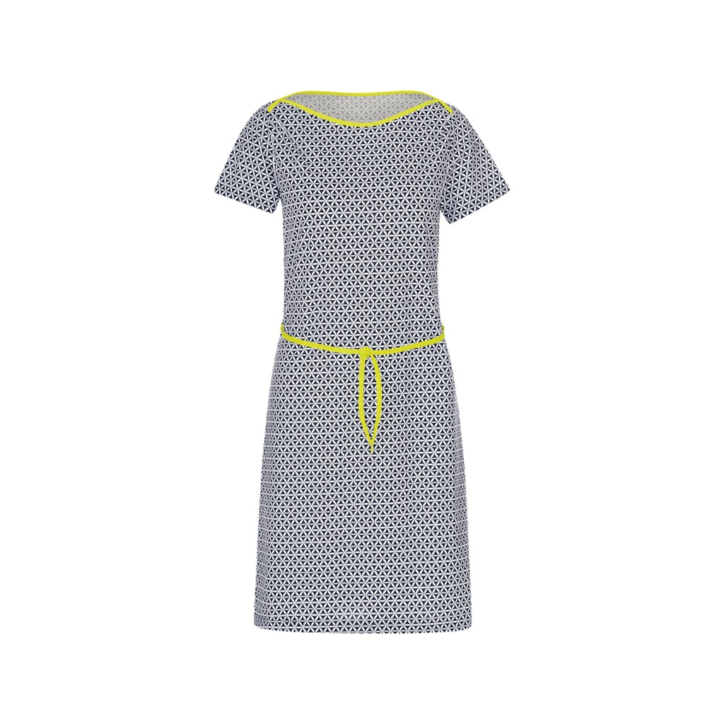 Trigema Jerseykleid »TRIGEMA Kurzärmeliges Kleid mit Retro-Muster«