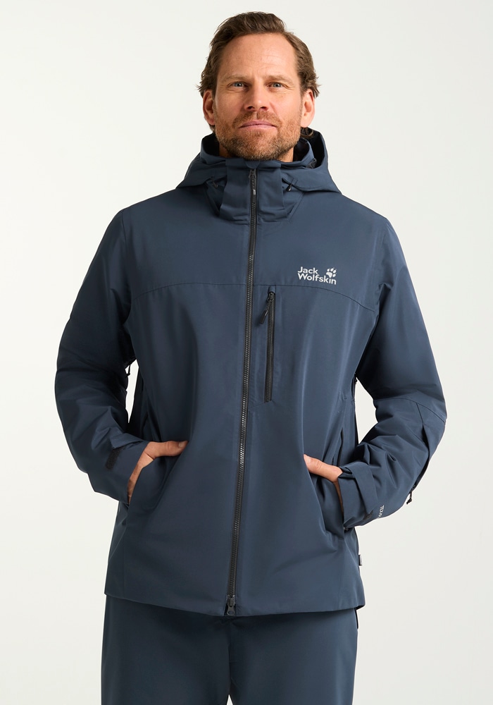 Jack Wolfskin Skijacke »FLOWLINE 3IN1 JKT M«, mit Kapuze