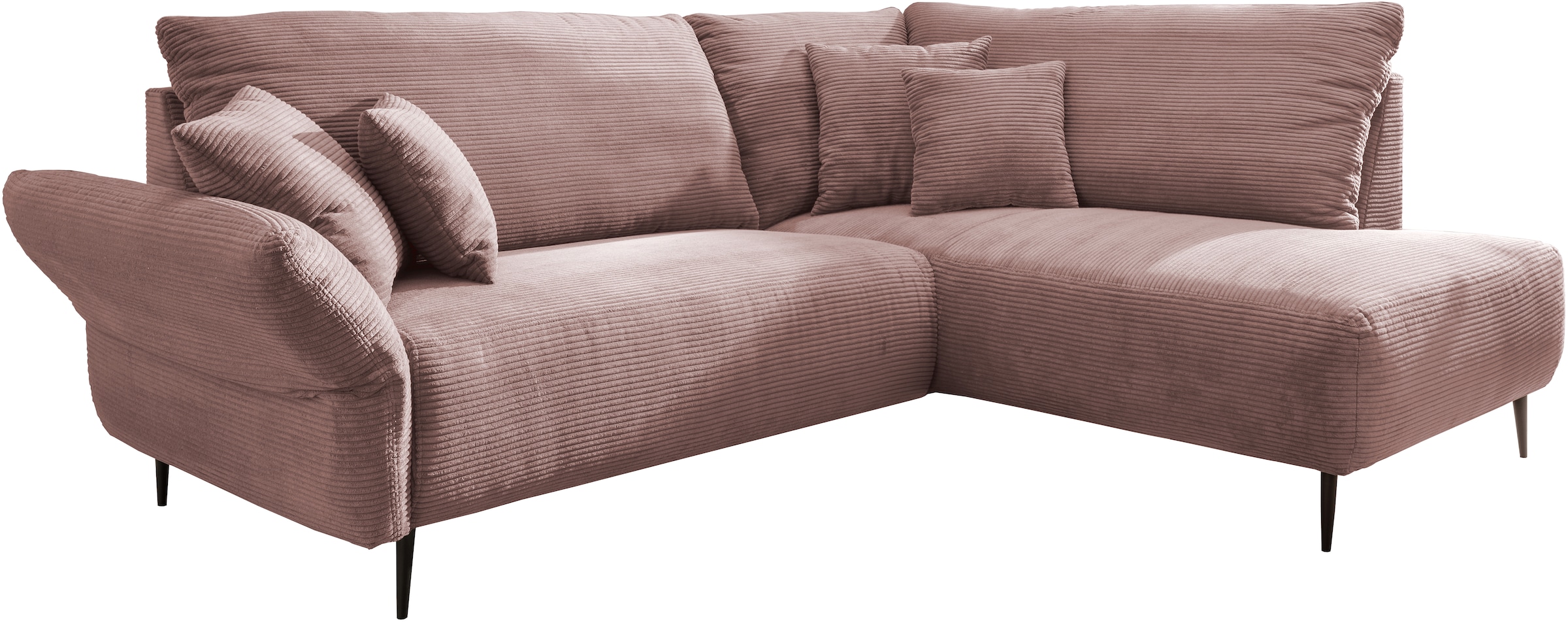 Home affaire Ecksofa »Vanilla L-Form« Armlehnenfunktion