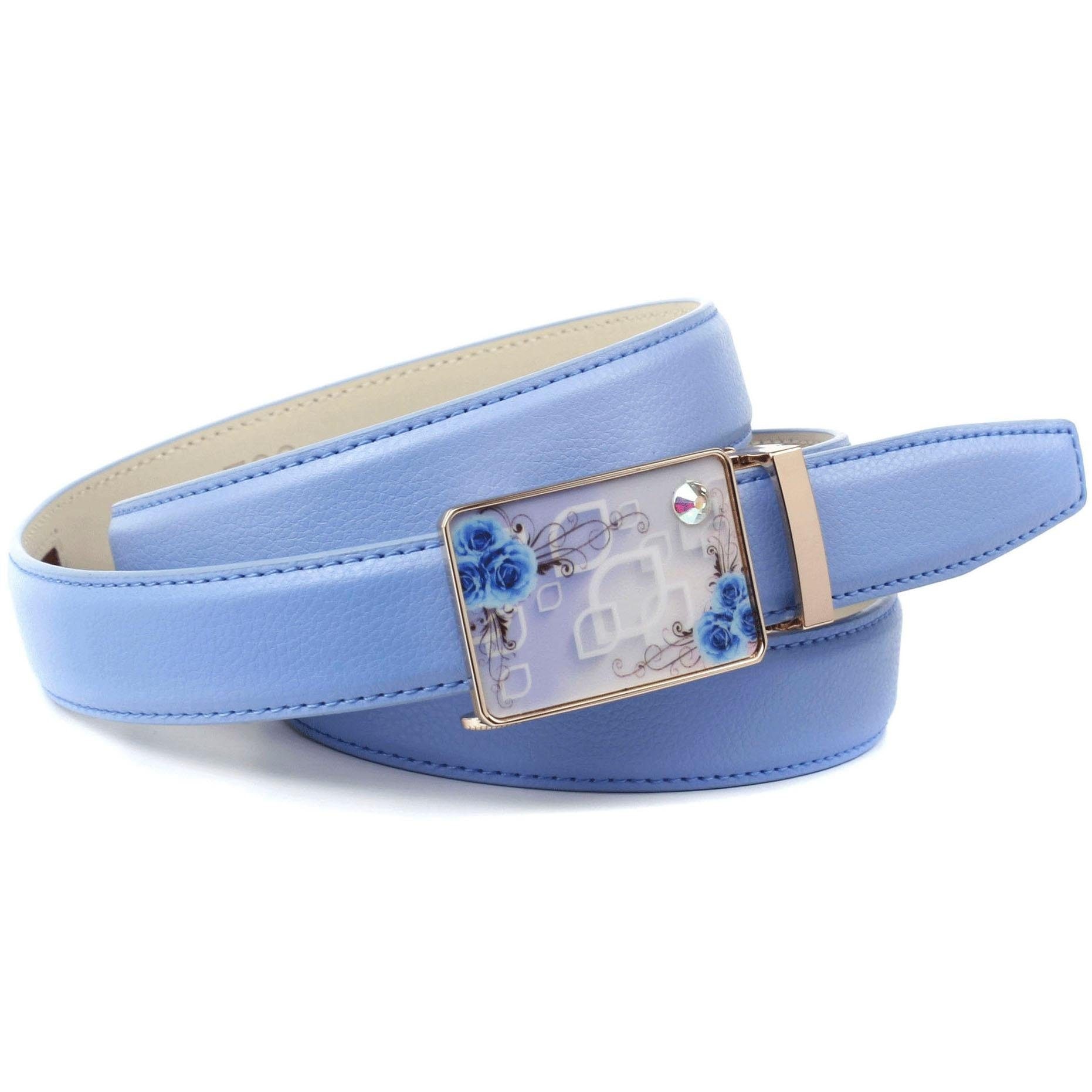 Anthoni Crown Ledergürtel, in hellblau mit Sommerfeeling und Ton in Ton  Steppung kaufen im OTTO Online Shop