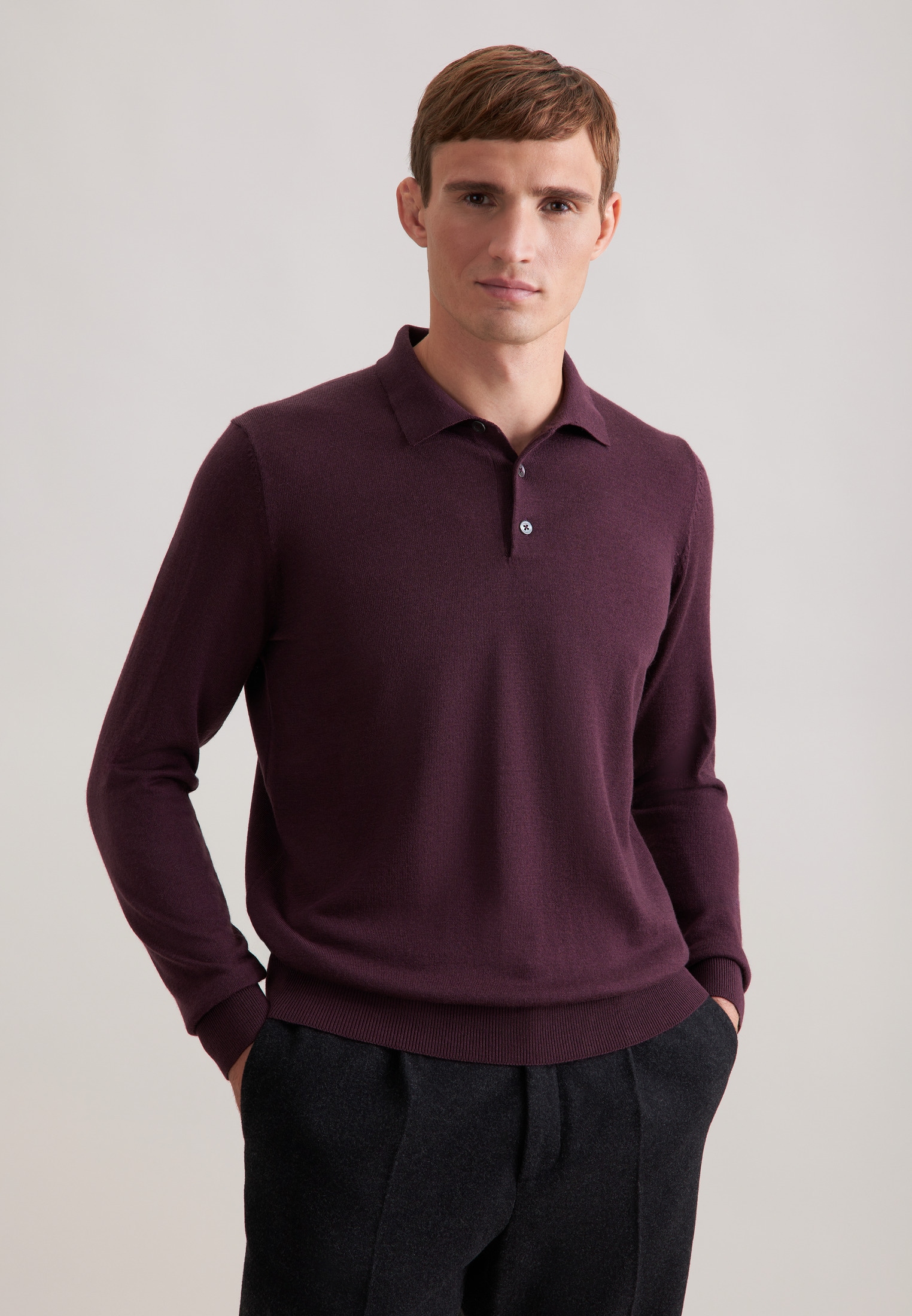 seidensticker Polokragenpullover »Schwarze Rose« 1/1 Kragen Uni