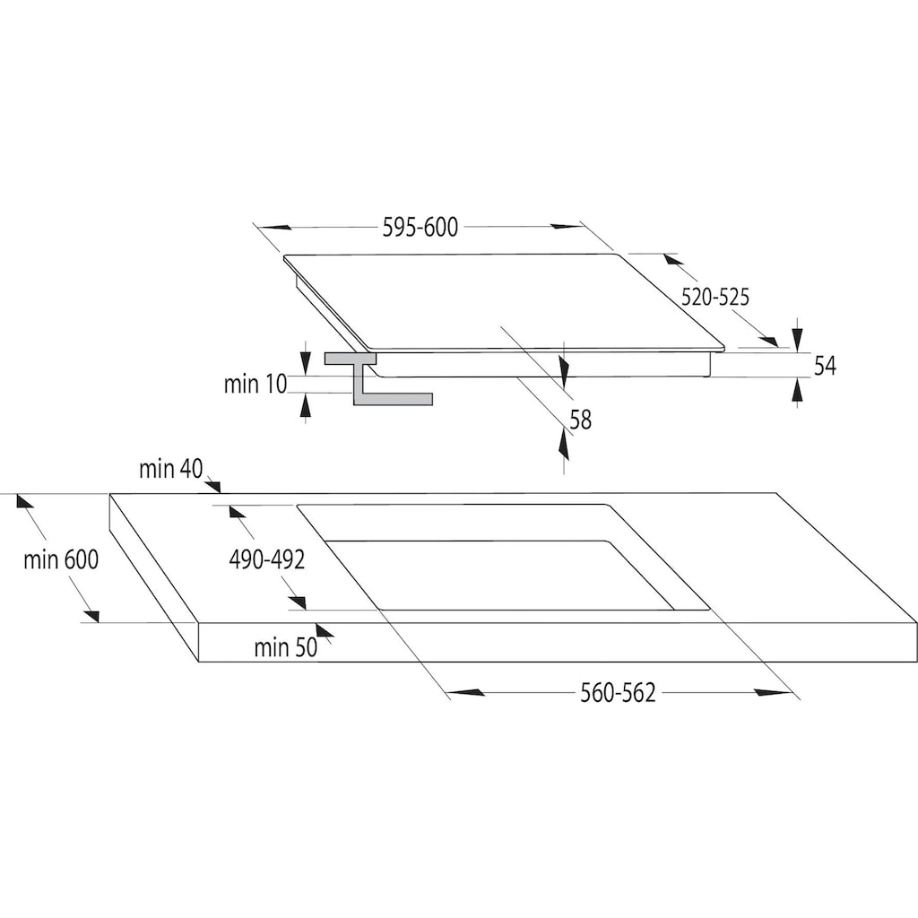 GORENJE Backofen-Set »Pacific Backofen-Set Basic Induktion 2021«, Pacific Backofen-Set Basic Induktion 2021, mit 1-fach-Teleskopauszug, Aqua Clean, (Set, 2 St.), AirFry Backofen & Induktionskochfeld