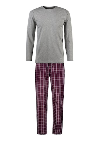 AUTHENTIC LE JOGGER Pyjama, (2 tlg., 1 Stück), mit karierter Webhose kaufen
