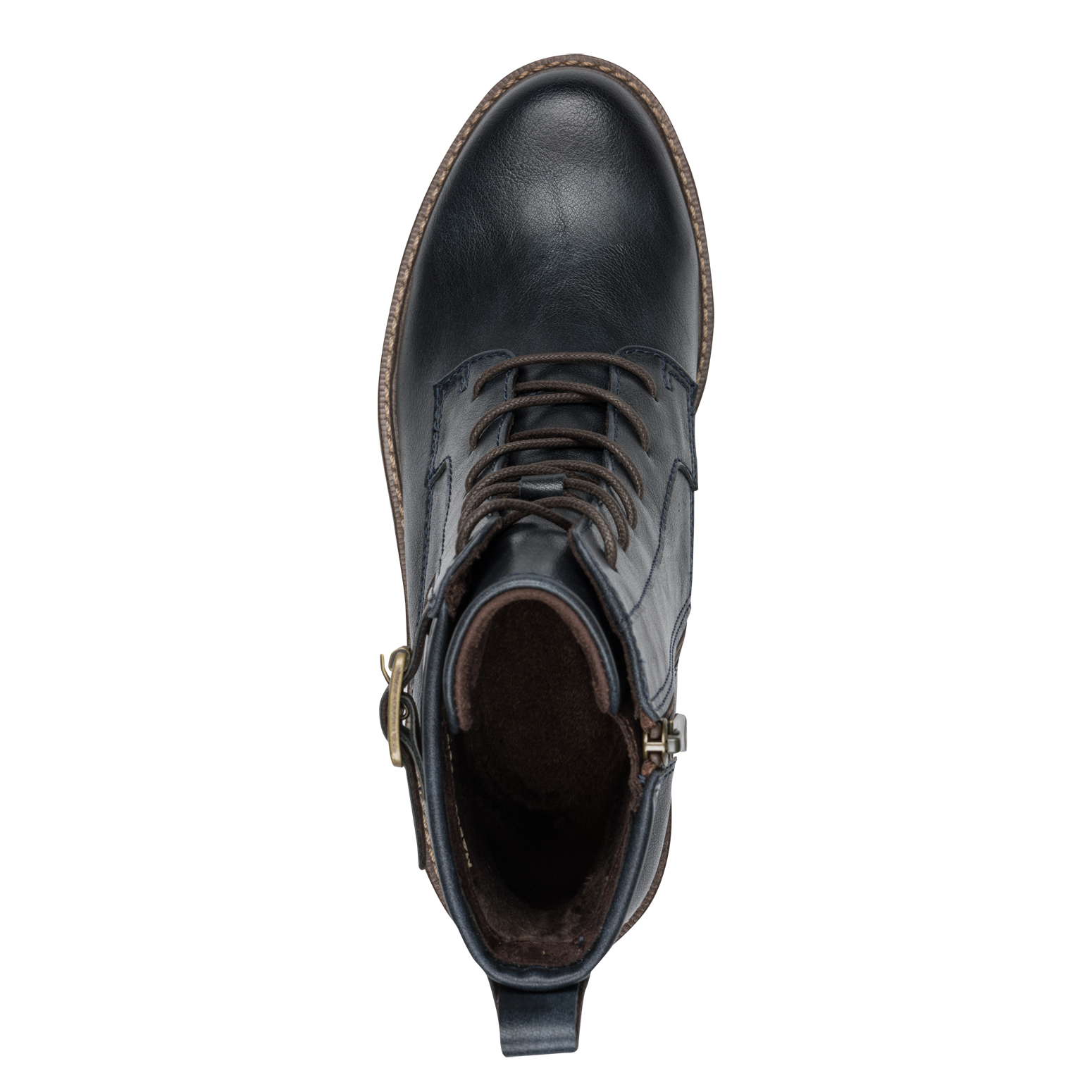 MARCO TOZZI Winterboots  , Blockabsatz, Schnürboots, Stiefelette mit Kontrast-Rahmennaht