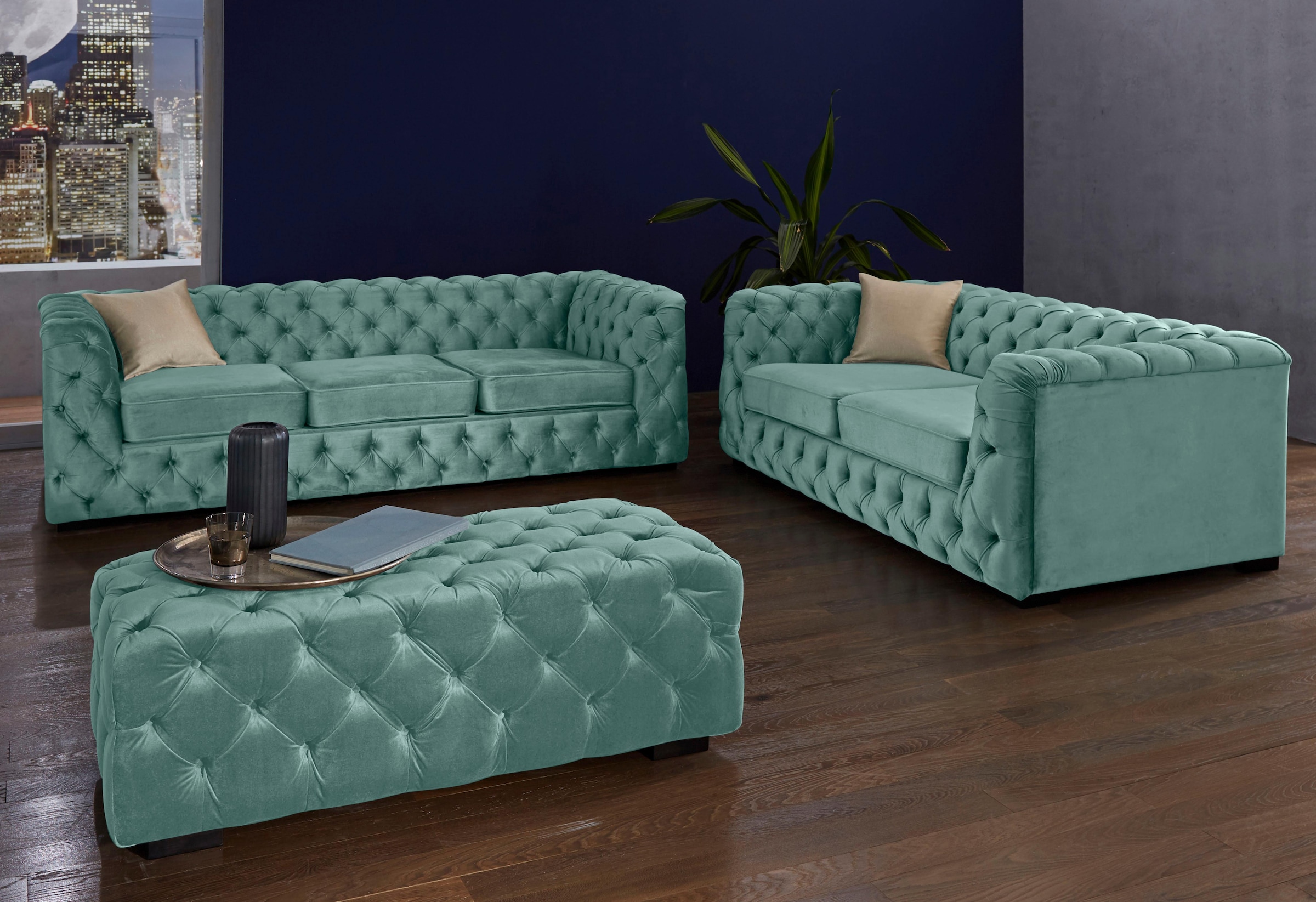 Guido Maria Kretschmer Home&Living Chesterfield-Sofa »Kalina«, mit klassischer Chesterfield-Knopfheftung