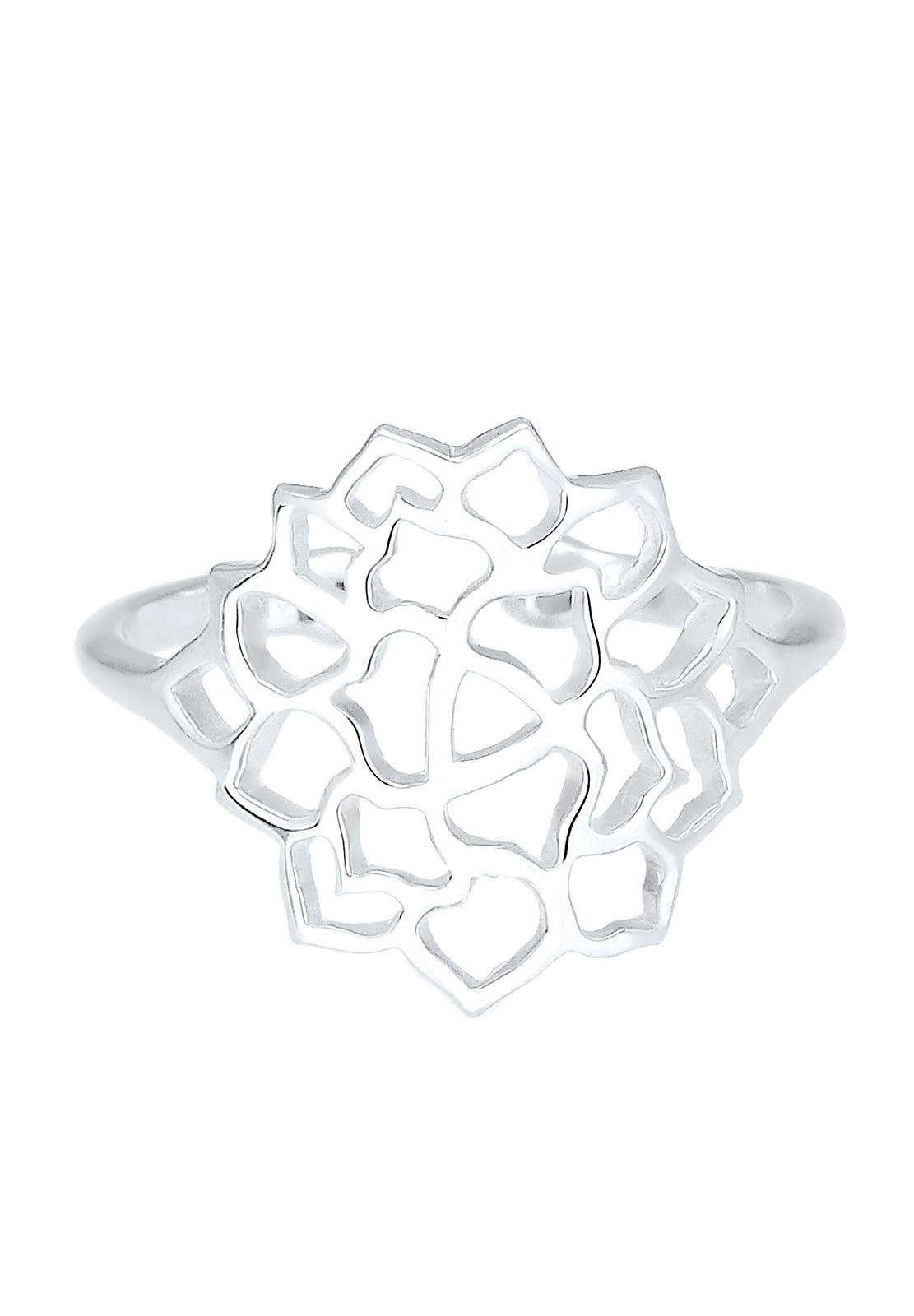 Elli Silberring »Ring Lotusblume Ornament 925 Sterling Silber«