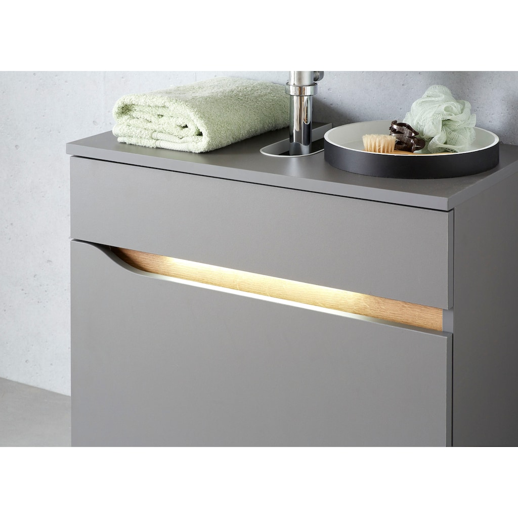 Saphir Waschbeckenunterschrank »Quickset Unterbeckenschrank, 60 cm breit, 1 Schublade«