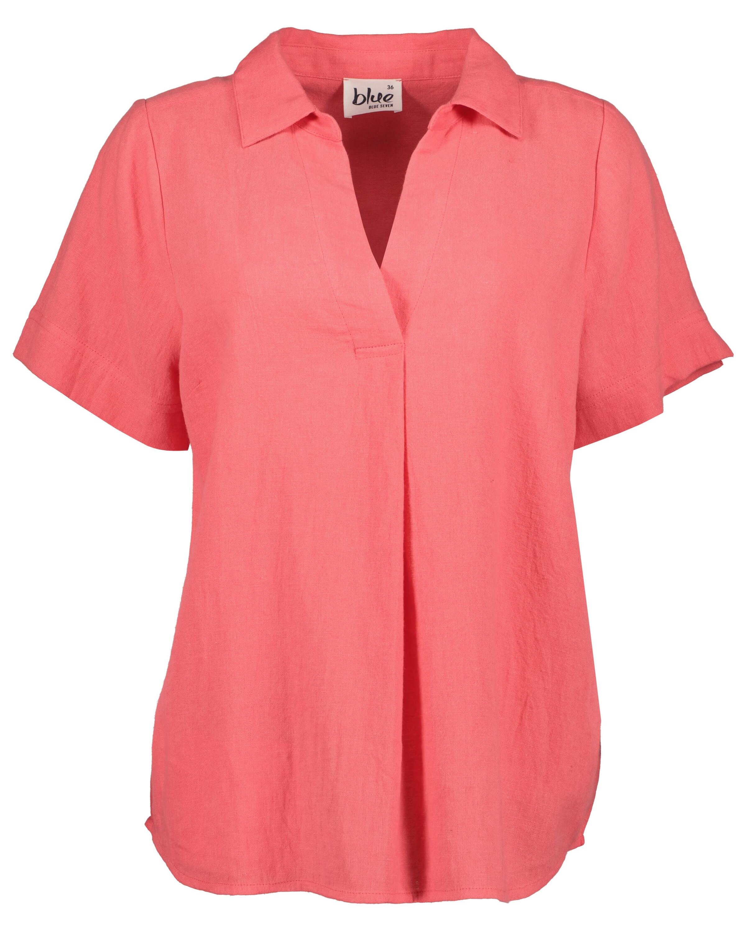 Blue Seven Damen Klassische Bluse »Bluse mit Hemdkragen« 1 Stk. tlg. in rot, Größe 36