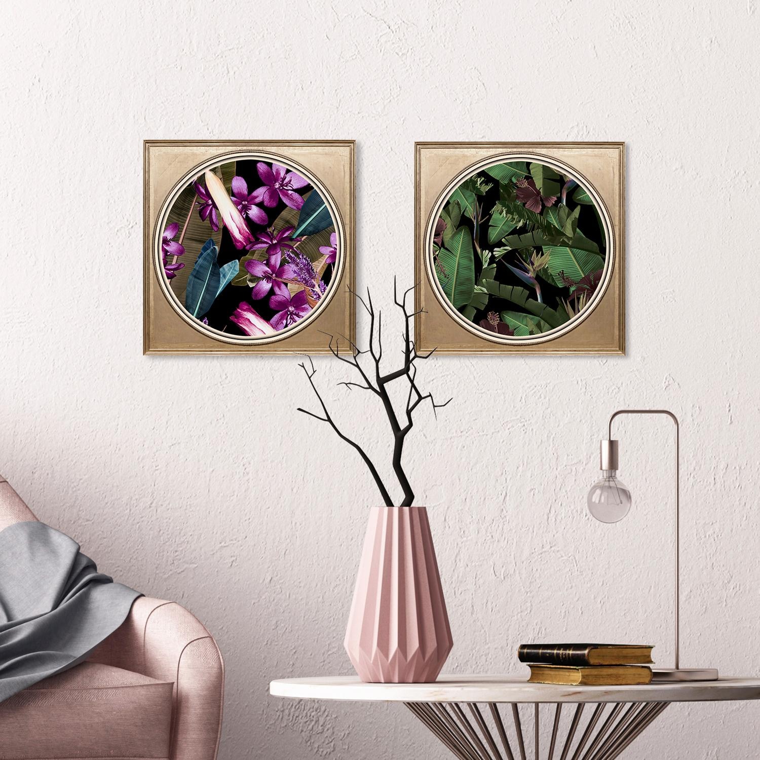 queence Acrylglasbild »Tropische Blüten«, Blumen-Blumenbilder-Kunst-Pflanzen-Pflanzenbilder-Gemälde, Fine Art-Print in Galeriequalität