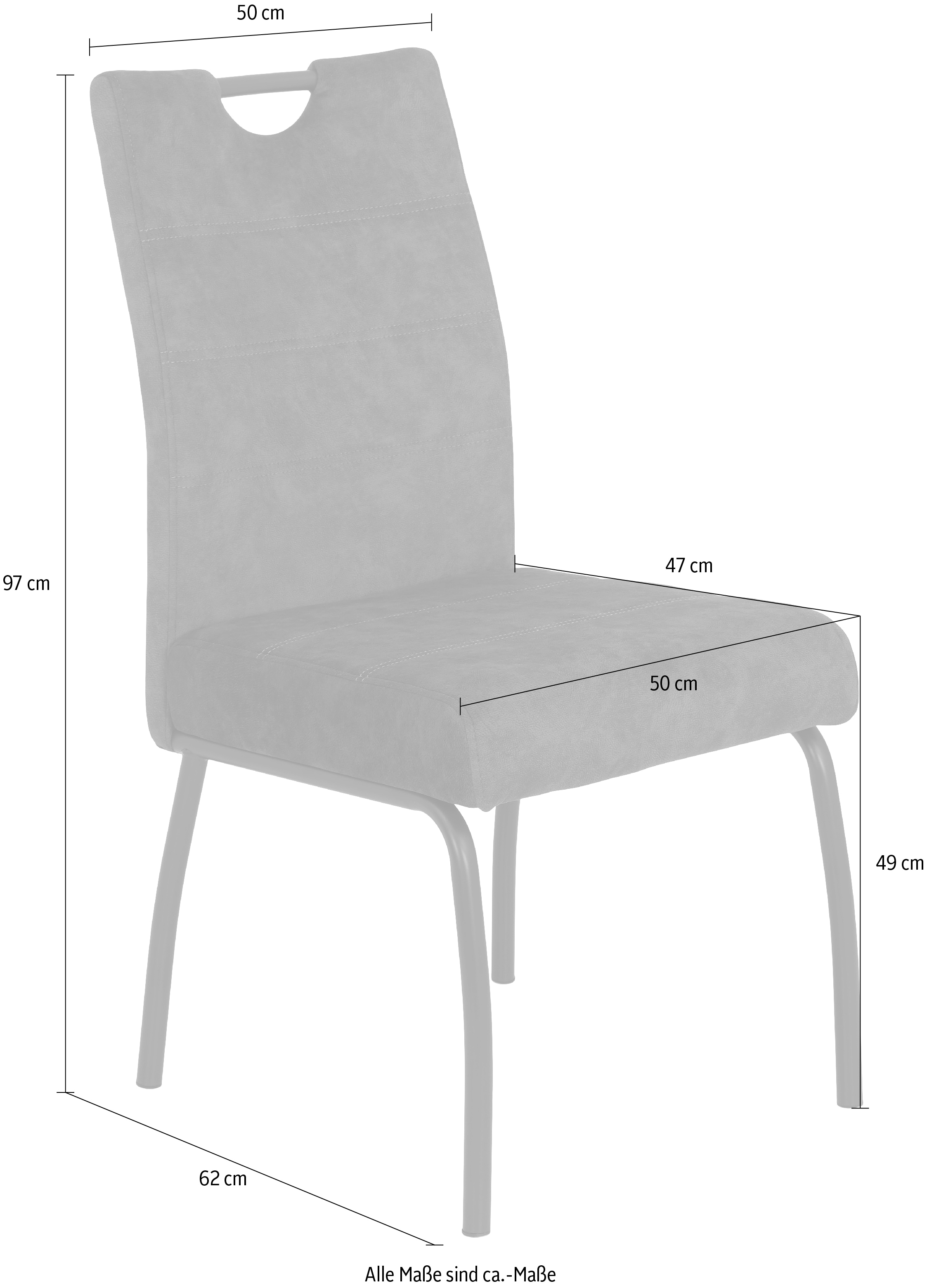 HELA Freischwinger »LAURINA«, (Set), 4 St., Komfortsitz mit Federkorb