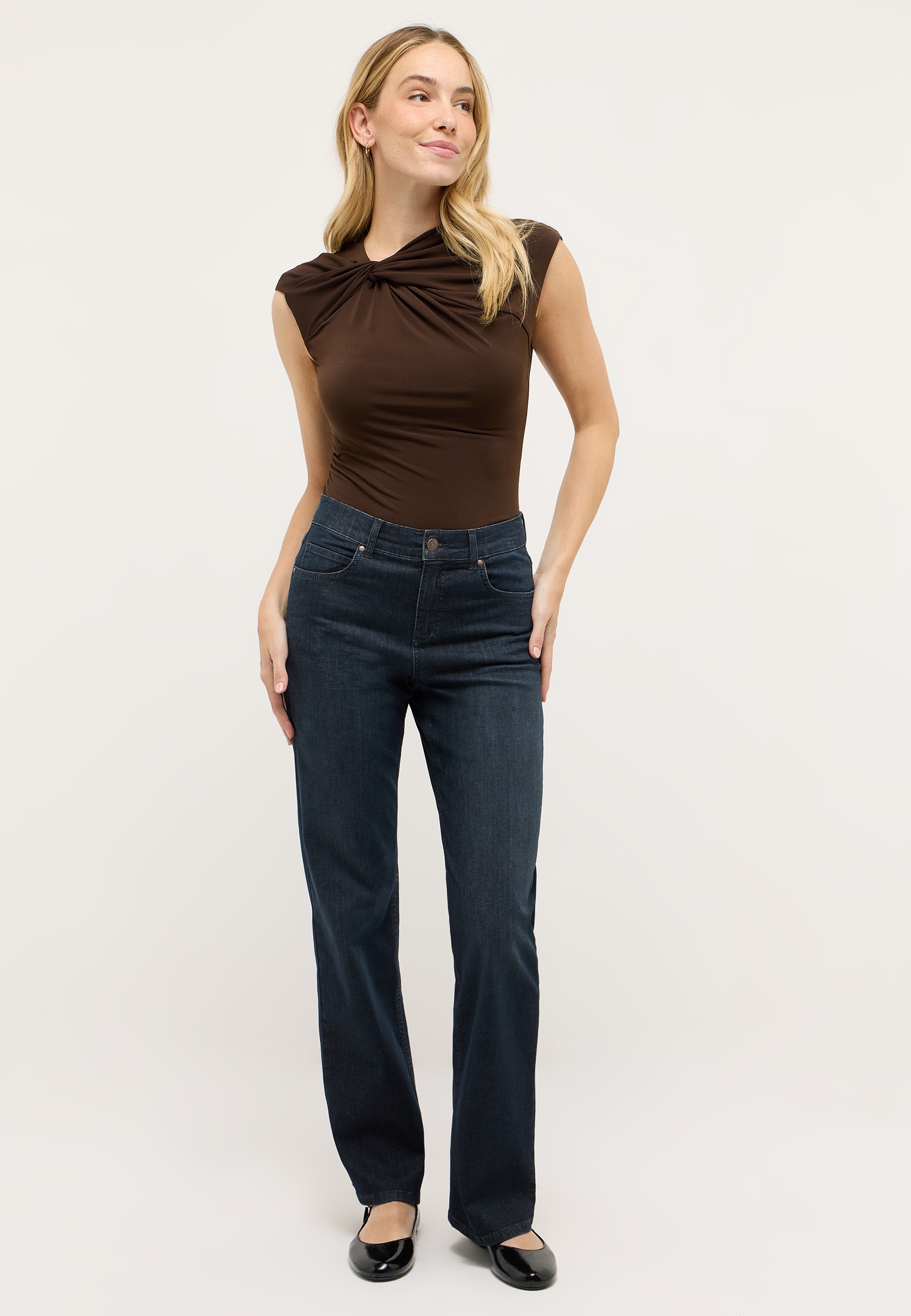 ANGELS Straight-Jeans »Lara« Wide Leg