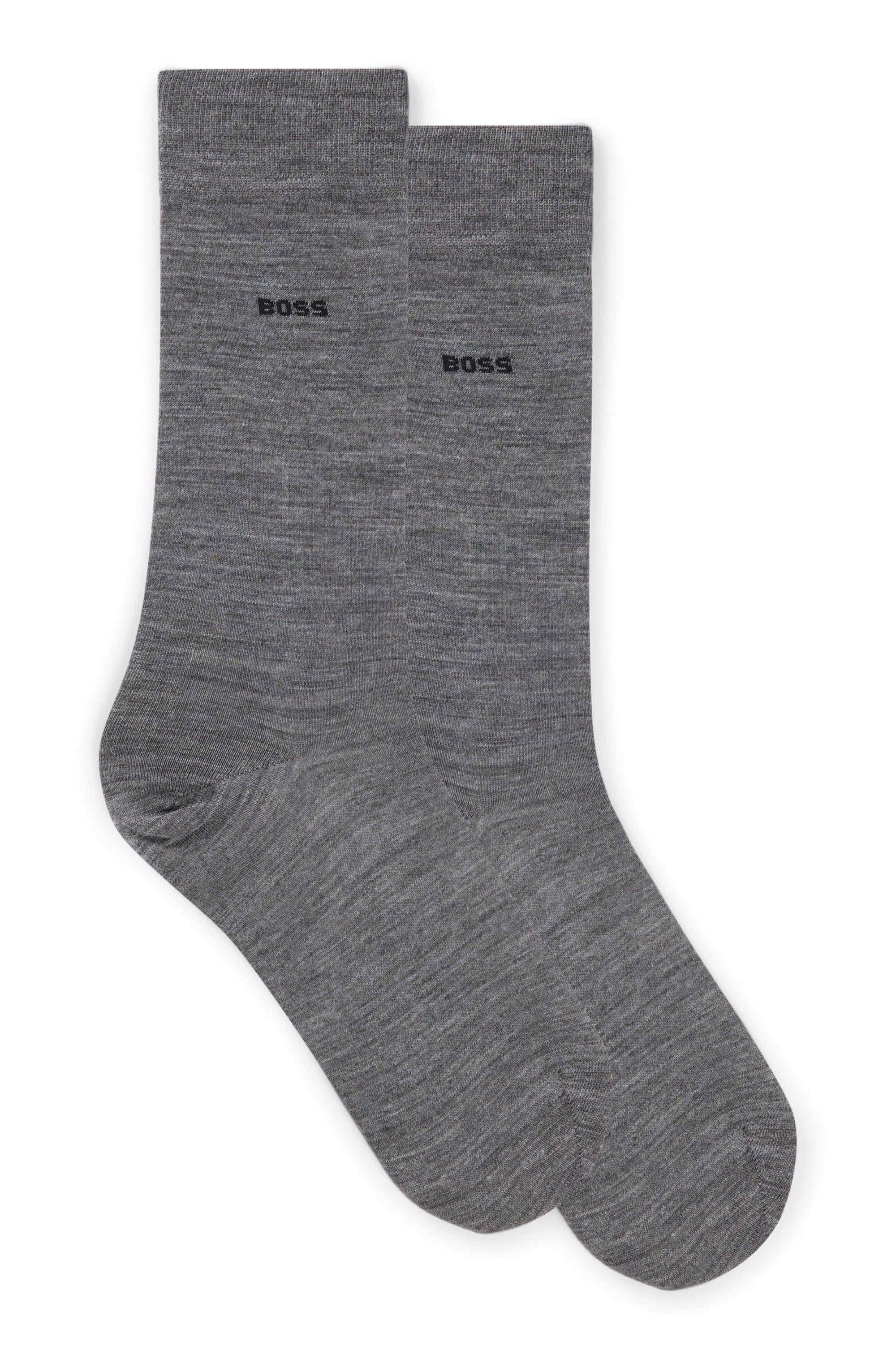 BOSS Socken »2P RS Uni WO« Packung, 2 Paar tlg. mit eingesticktem Markenlogo