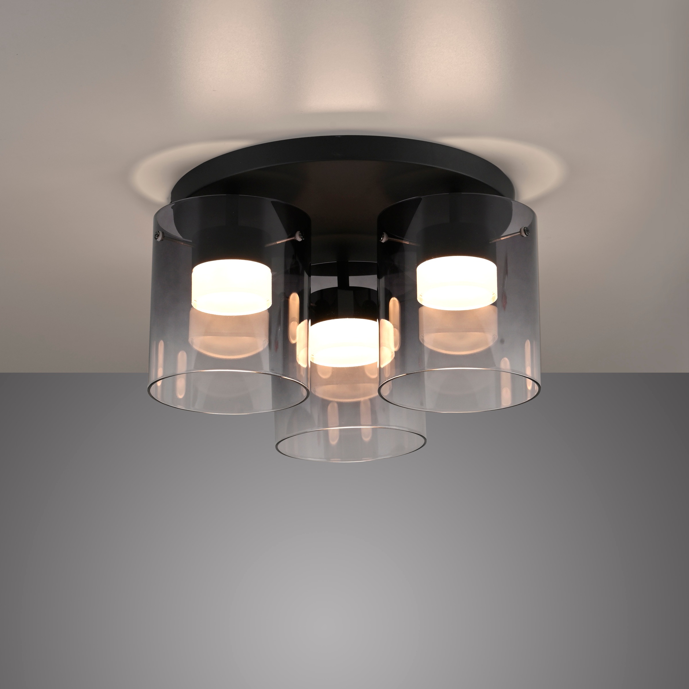 JUST LIGHT LED Deckenleuchte »ELIO« LED-Board 1 Stk. Warmweiß 3-Stufen Dimmer, Switchmo