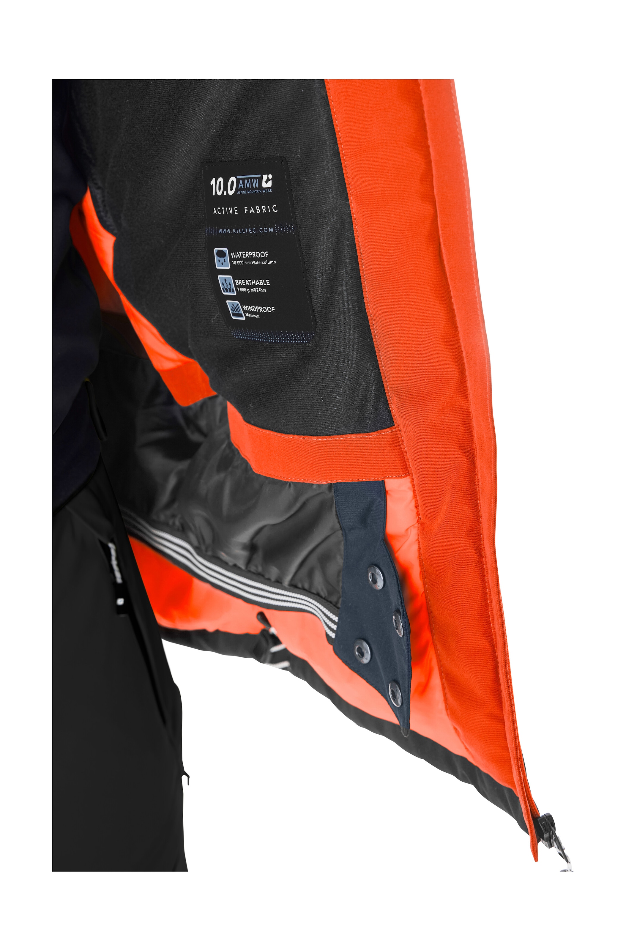 Killtec Skijacke »KSW 280 MN SKI JCKT« Wasserdichte Herrenjacke mit Schneefang und Teflon EcoElite™