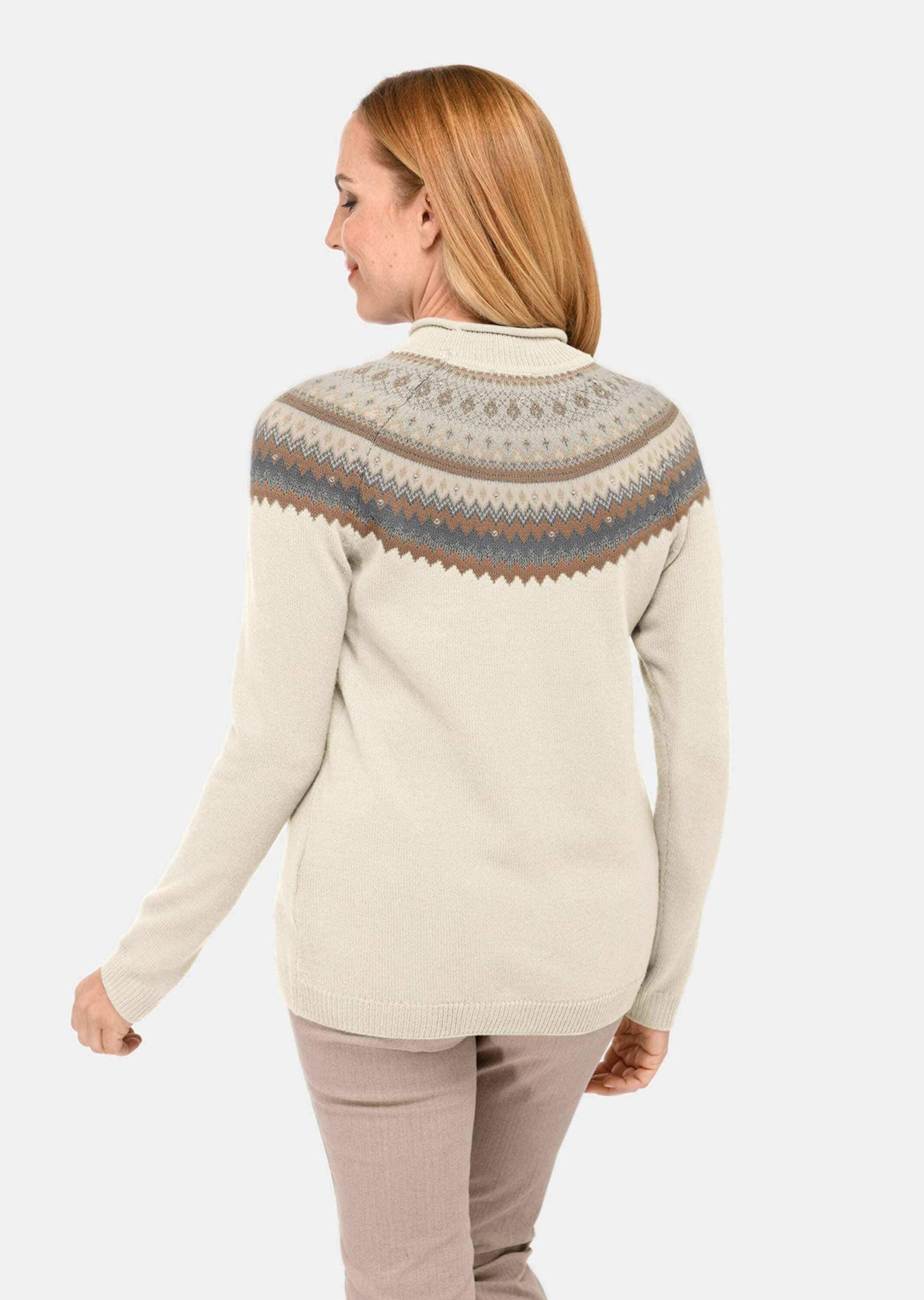 GOLDNER Strickpullover »Norweger-Pullover mit wärmender Schurwolle«