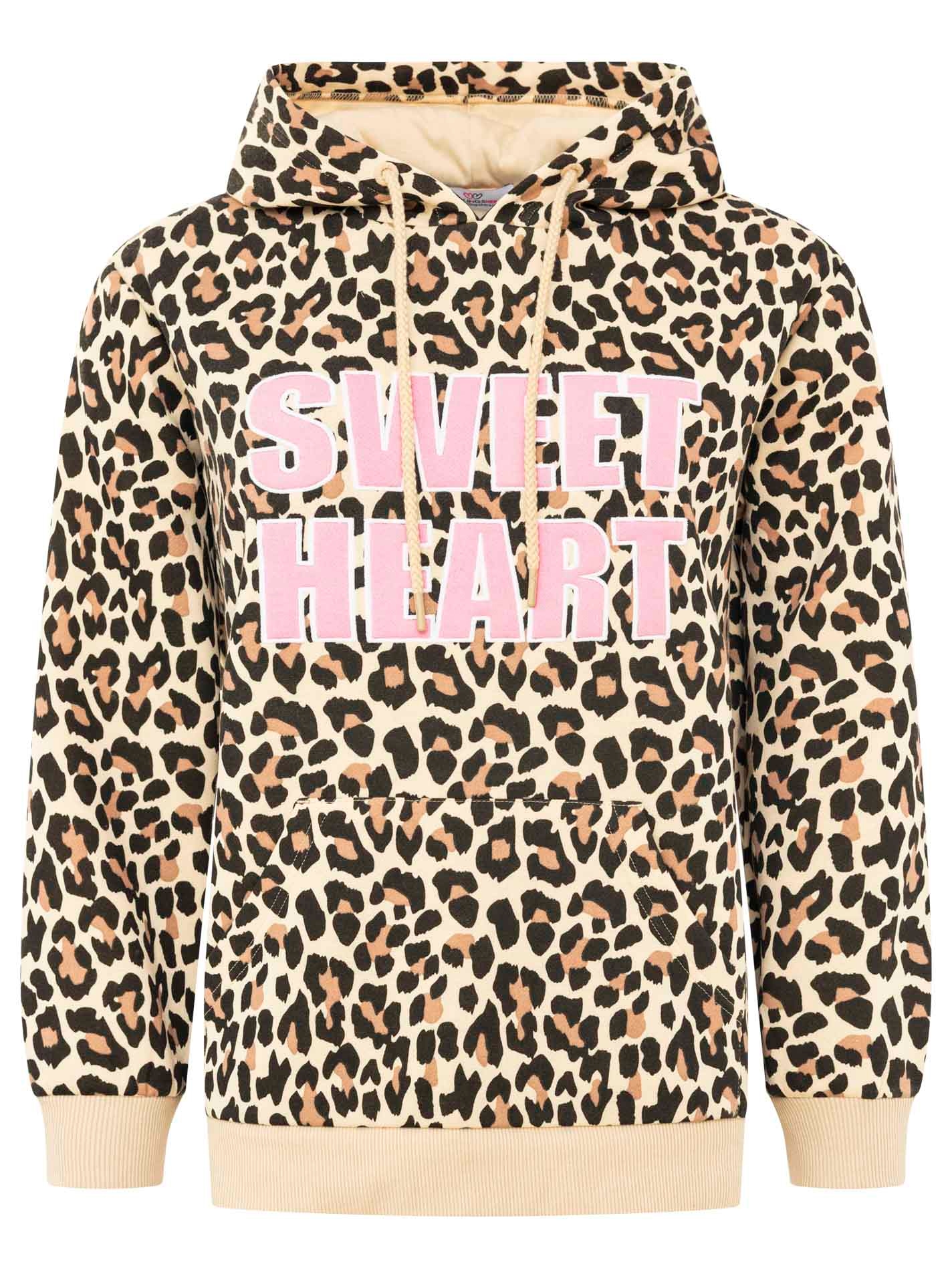 Zwillingsherz Hoodie »"Sweet Heart Leo"«, Mini-Me Leo,mit kontrastierendem Schriftzug
