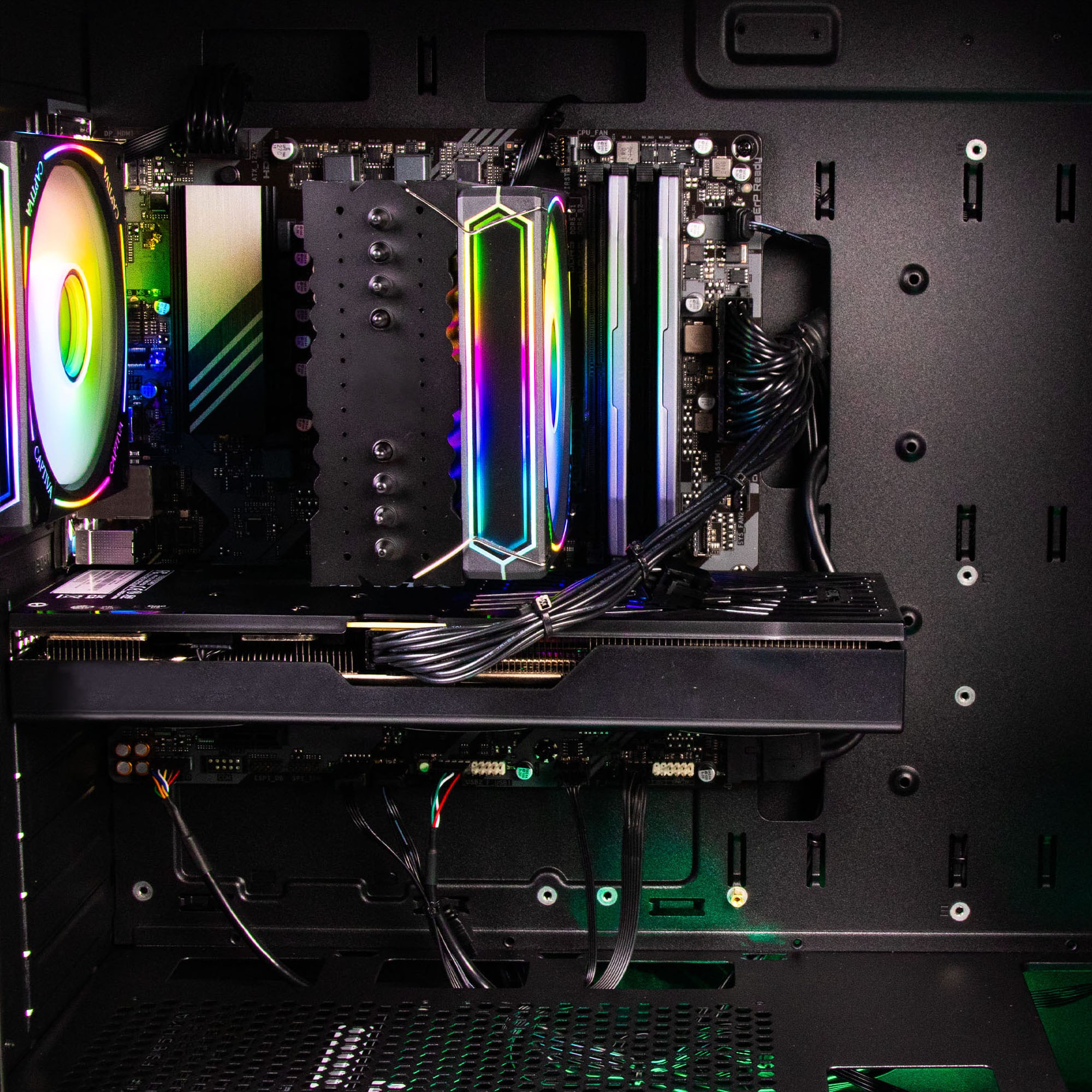 CAPTIVA Gaming-PC-Komplettsystem »Advanced Gaming R94-948 TFT Bundle« 27 ″ AMD Ryzen 7 GeForce® RTX™ 5060 Ti 32 GB RAM 2.000 GB SSD